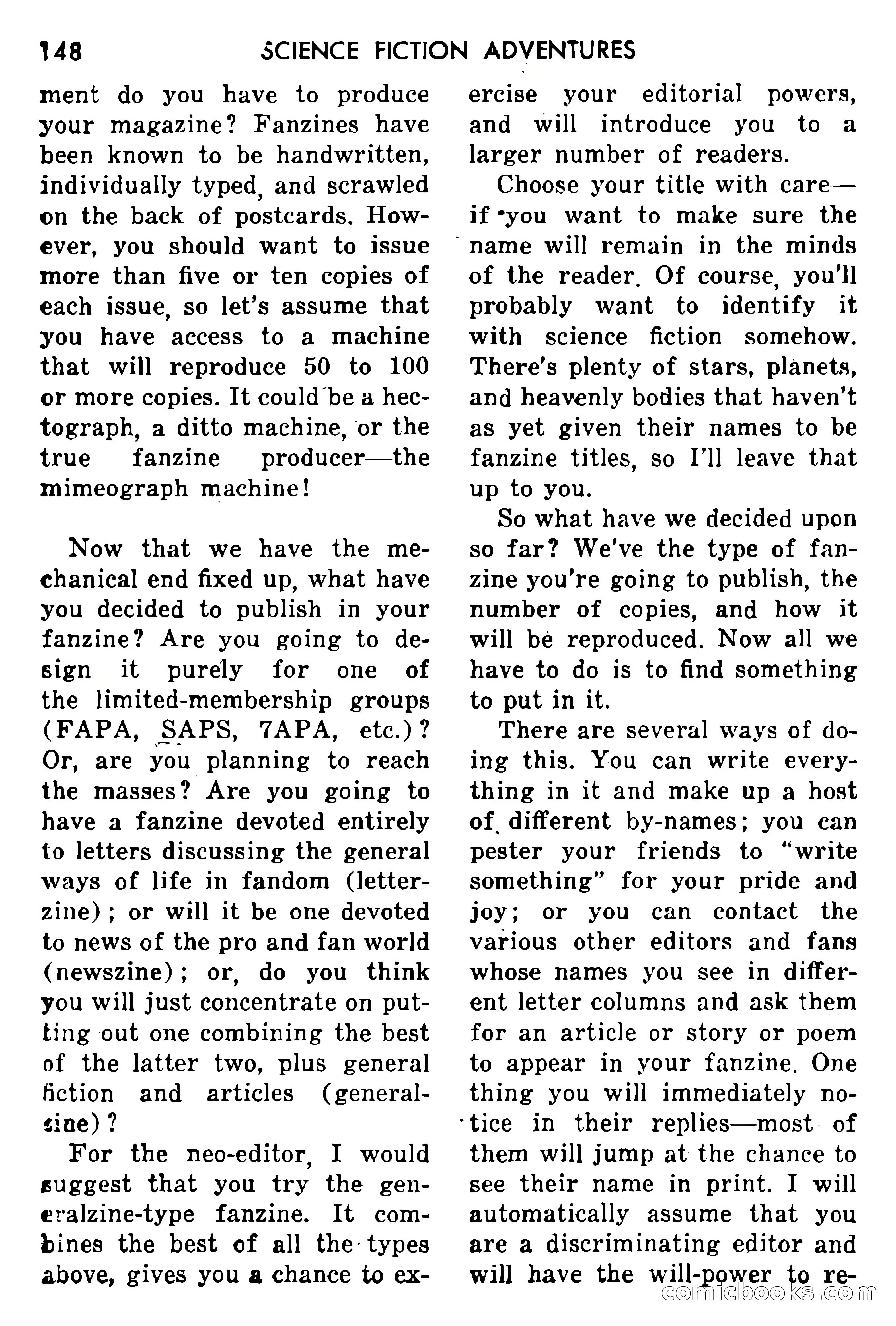 Science Fiction Adventures, May 1954 — page 151 of 166
