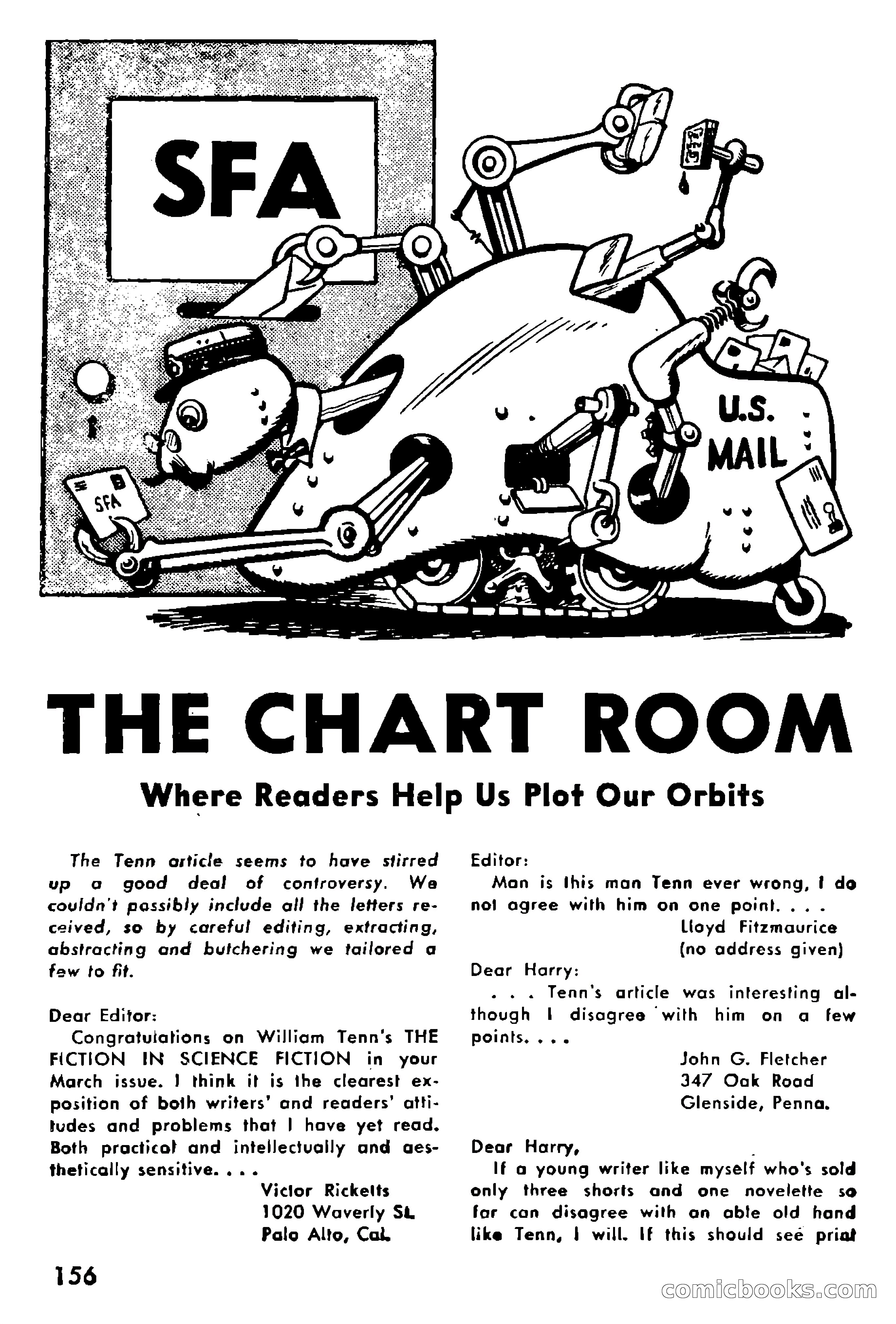 Science Fiction Adventures, May 1954 — page 159 of 166
