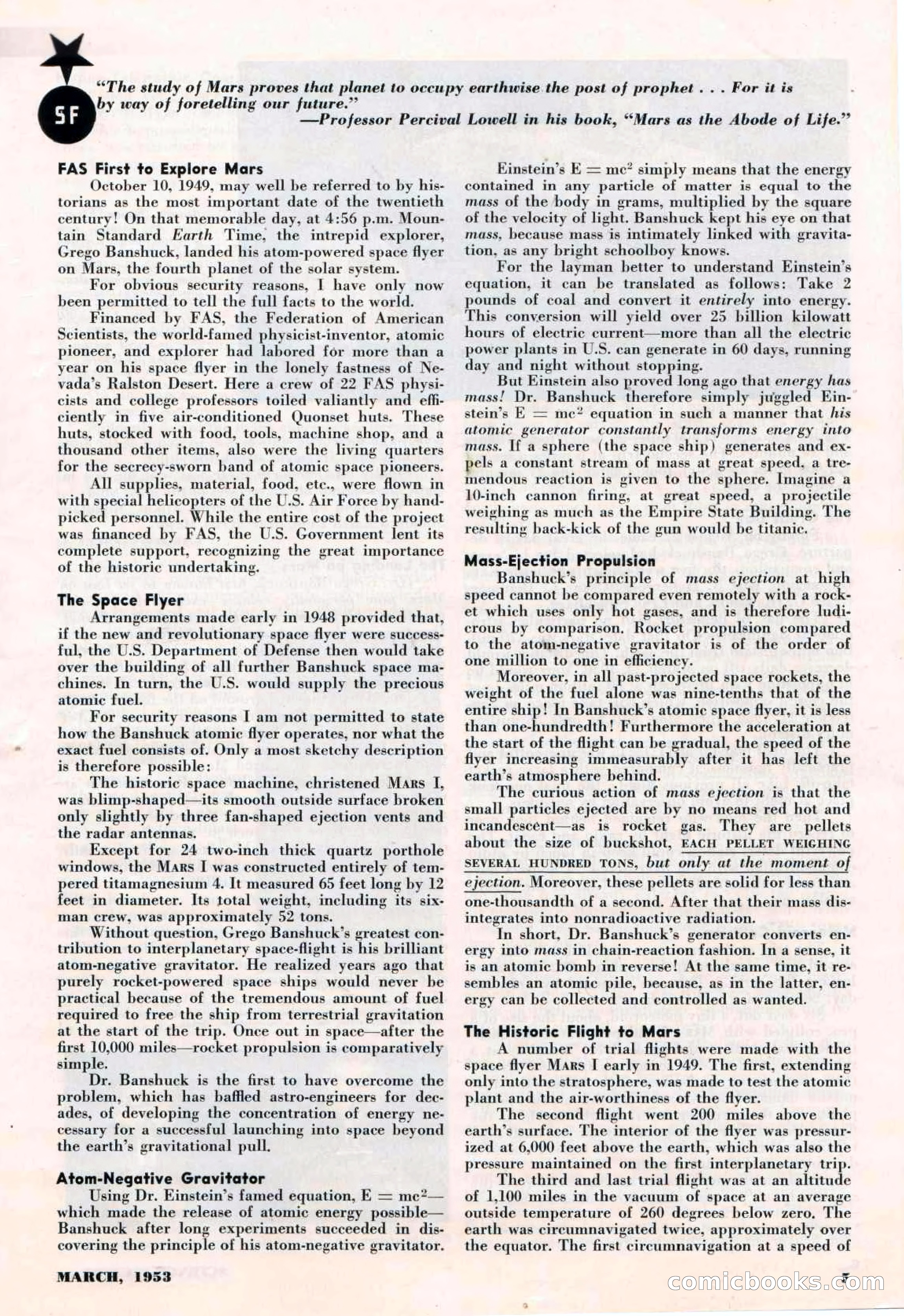 Science-Fiction Plus, March 1953 — page 5 of 68