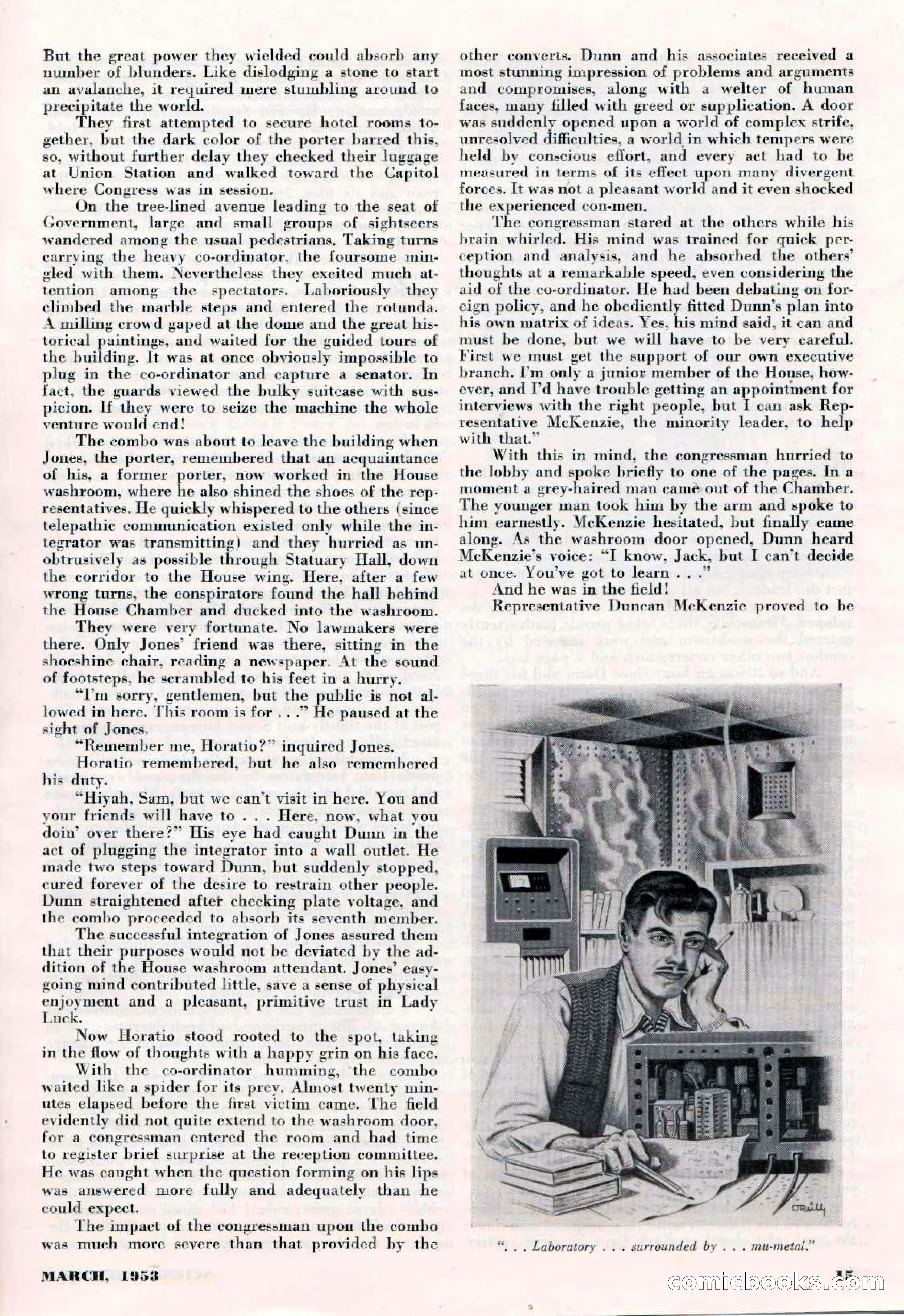 Science-Fiction Plus, March 1953 — page 15 of 68