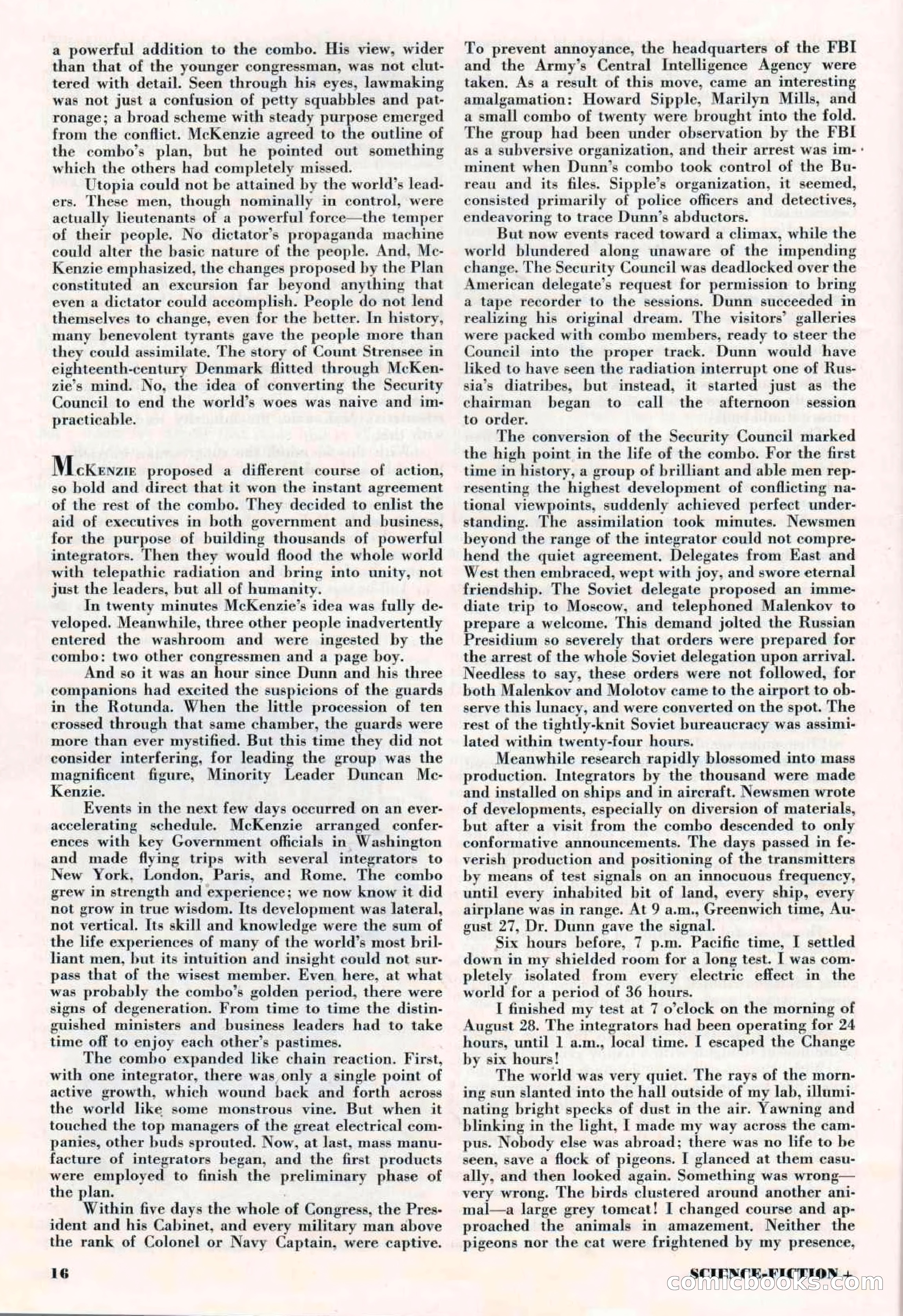 Science-Fiction Plus, March 1953 — page 16 of 68
