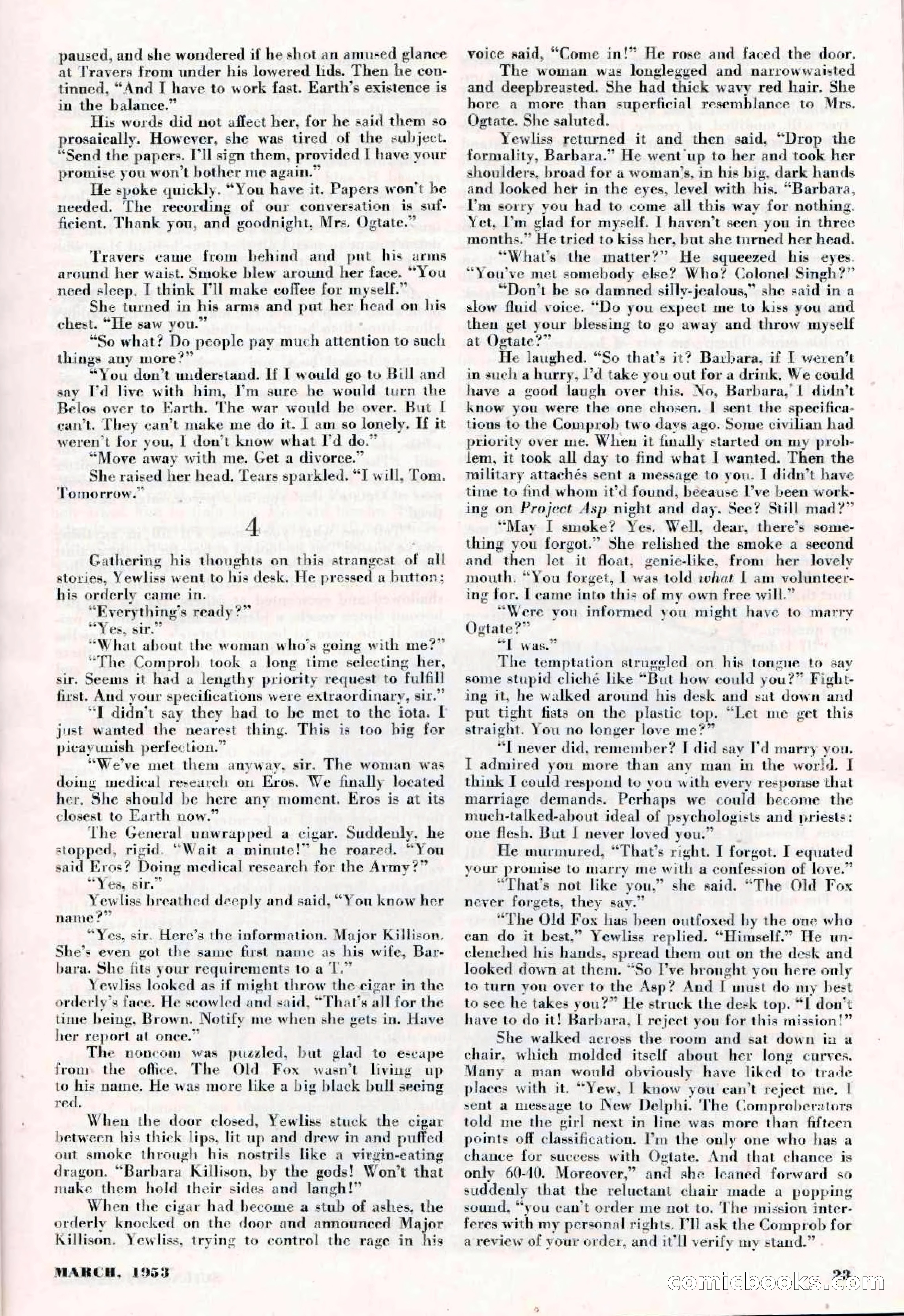 Science-Fiction Plus, March 1953 — page 23 of 68