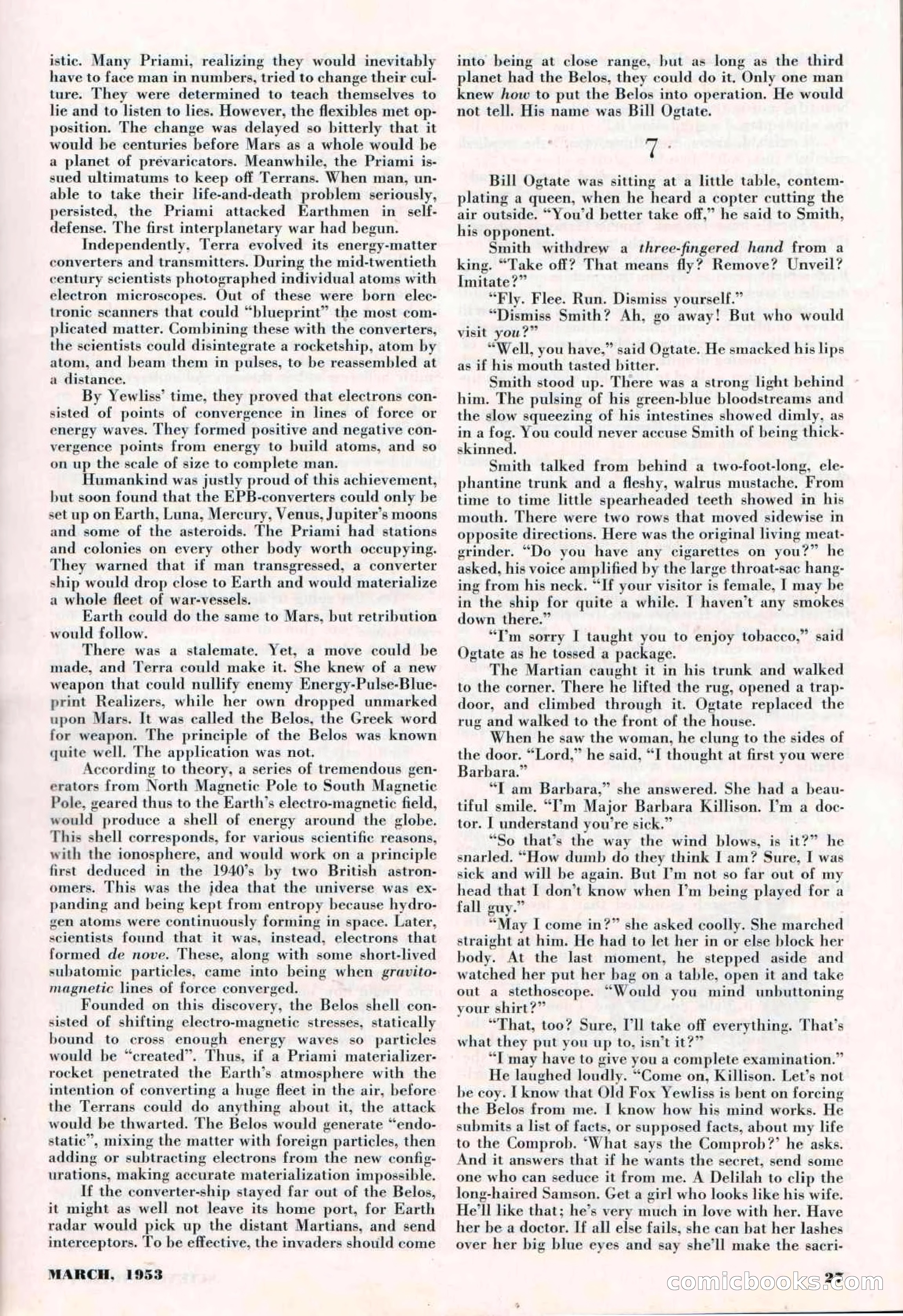 Science-Fiction Plus, March 1953 — page 27 of 68