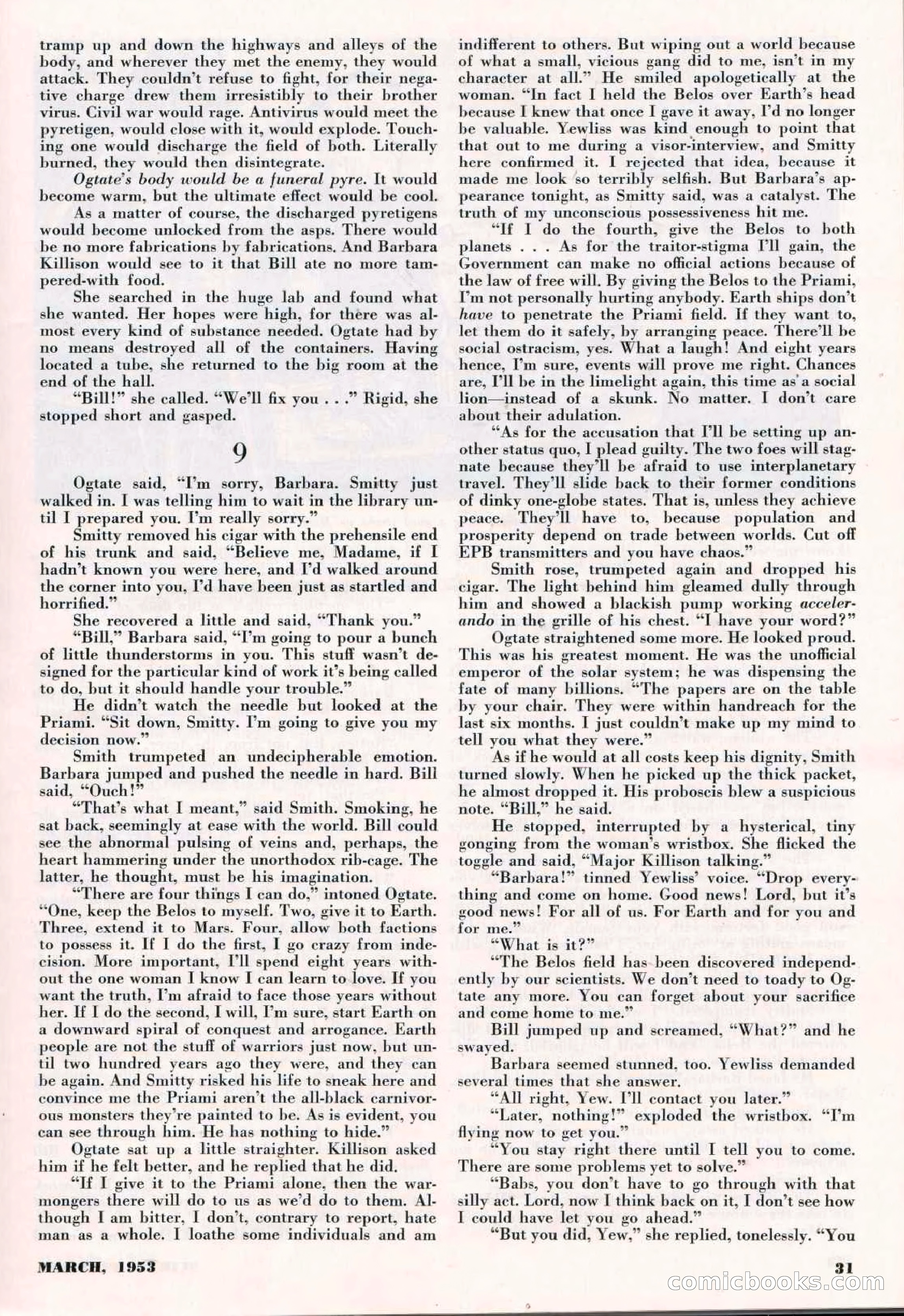 Science-Fiction Plus, March 1953 — page 31 of 68