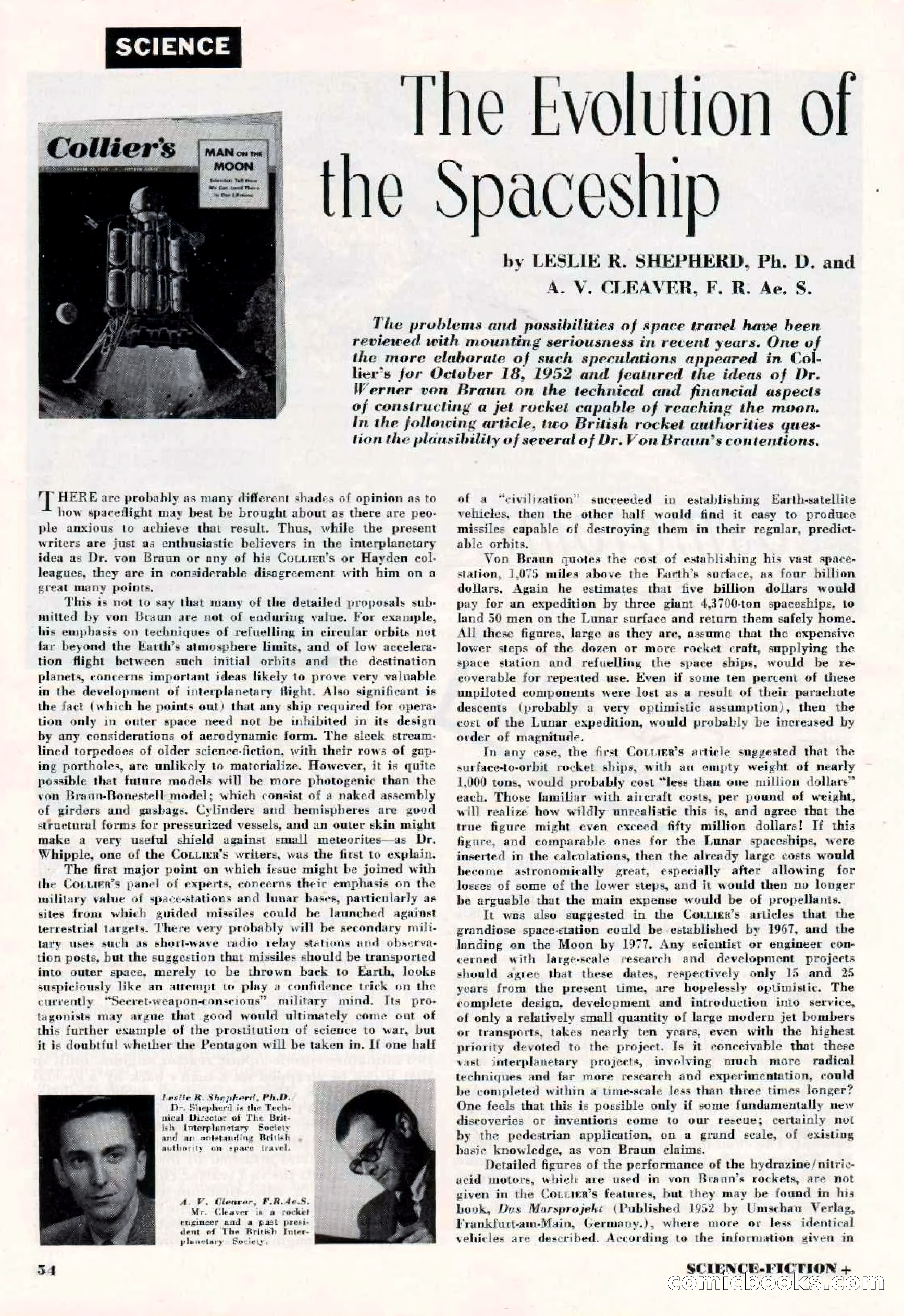 Science-Fiction Plus, March 1953 — page 54 of 68