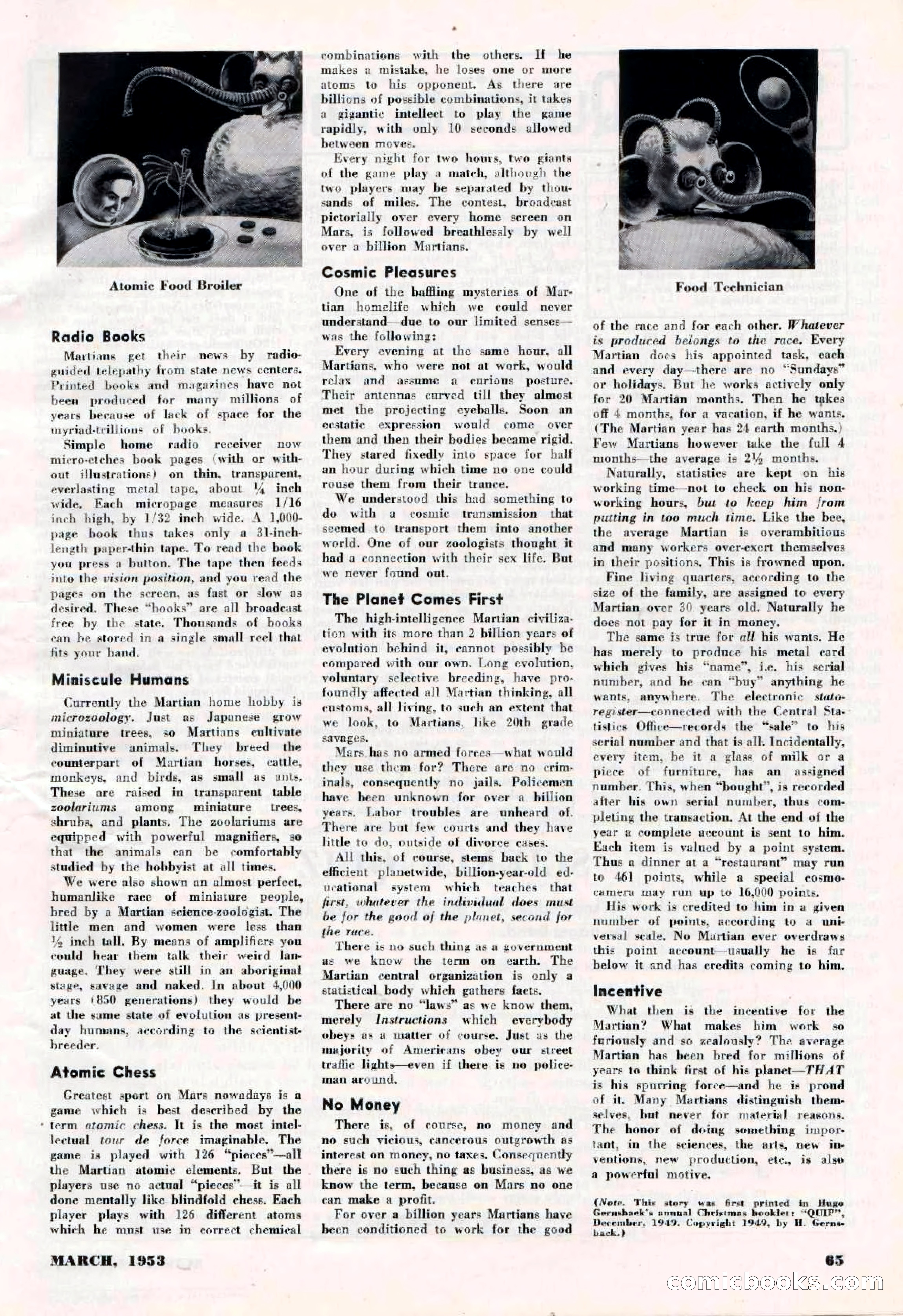 Science-Fiction Plus, March 1953 — page 65 of 68
