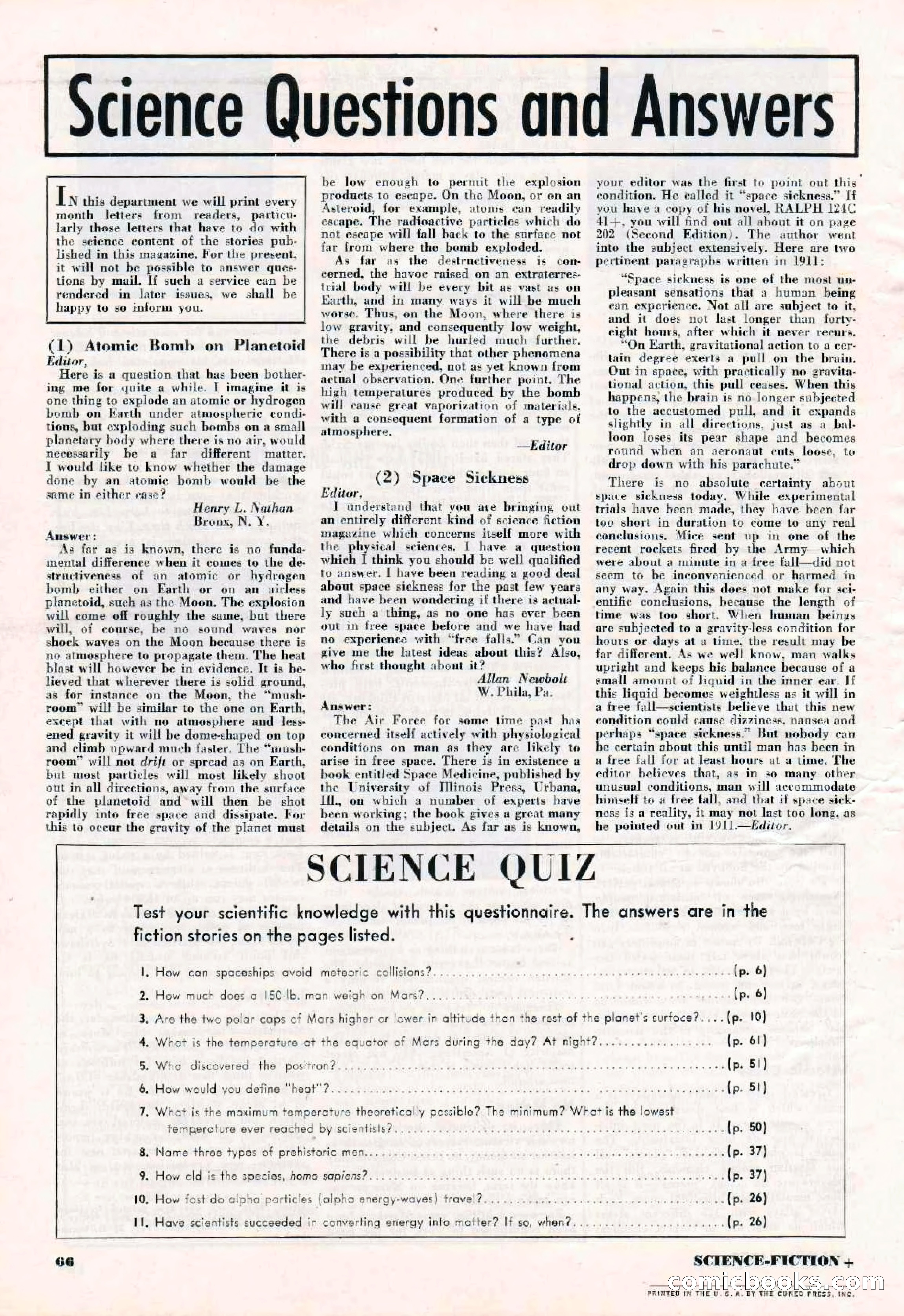 Science-Fiction Plus, March 1953 — page 66 of 68