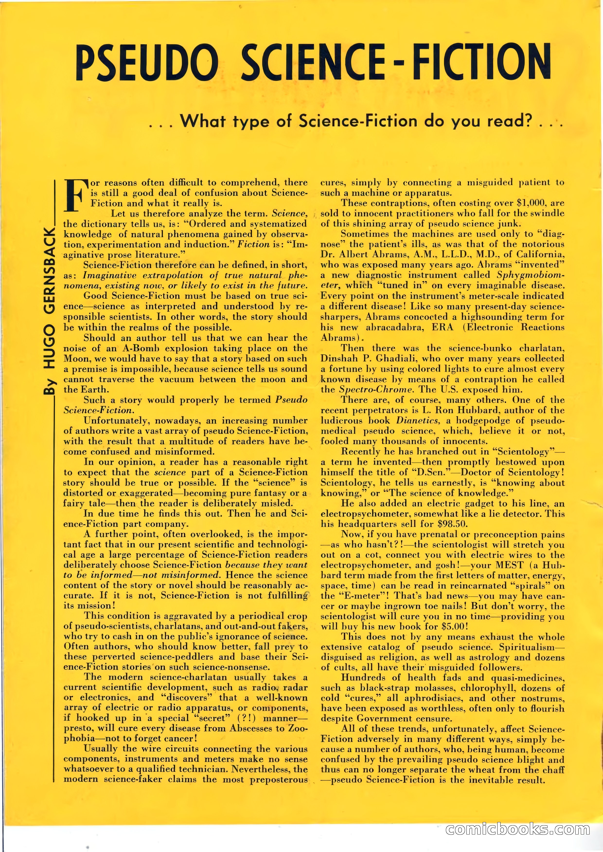 Science Fiction Plus, April 1953 — page 2 of 68