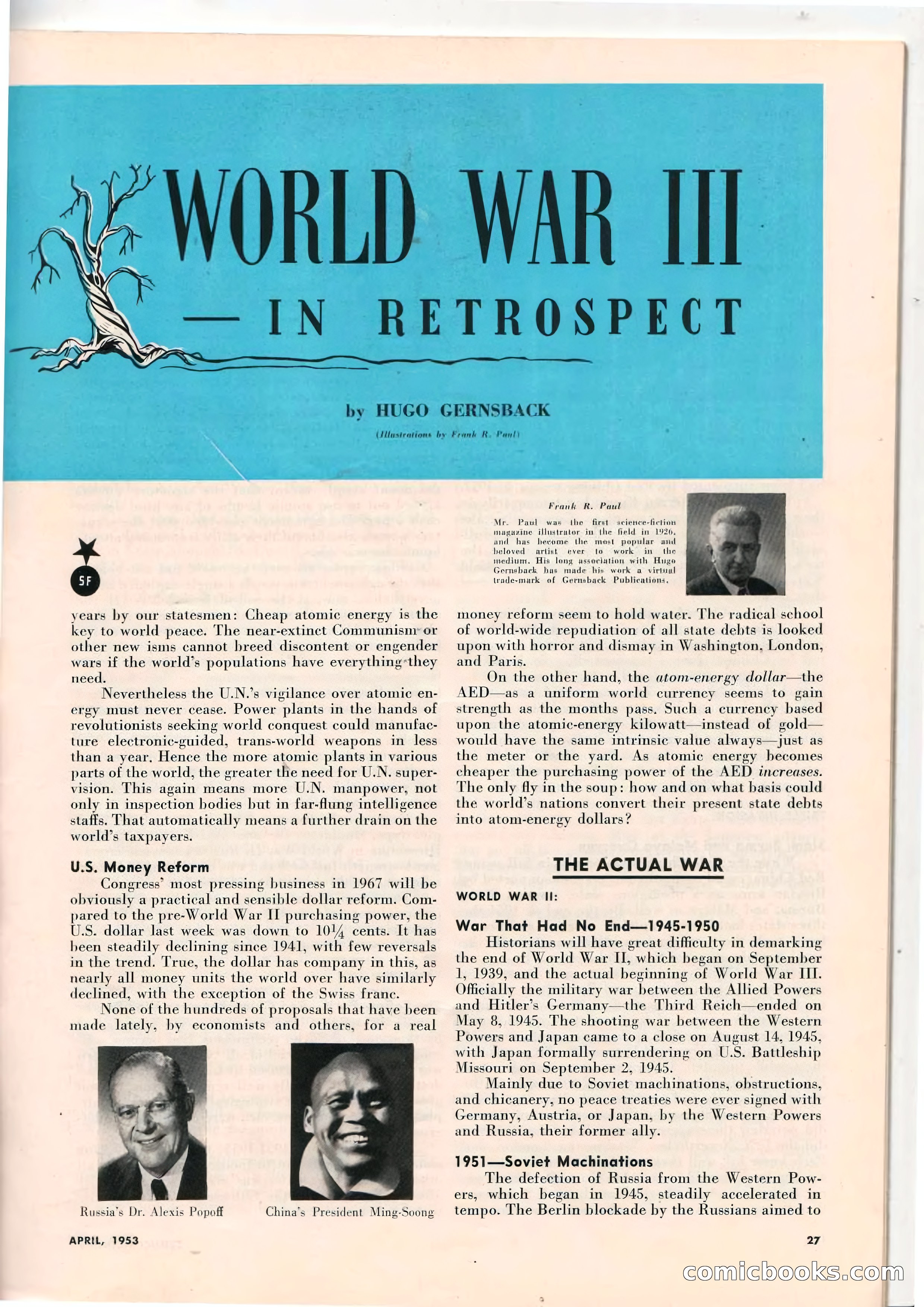 Science Fiction Plus, April 1953 — page 27 of 68