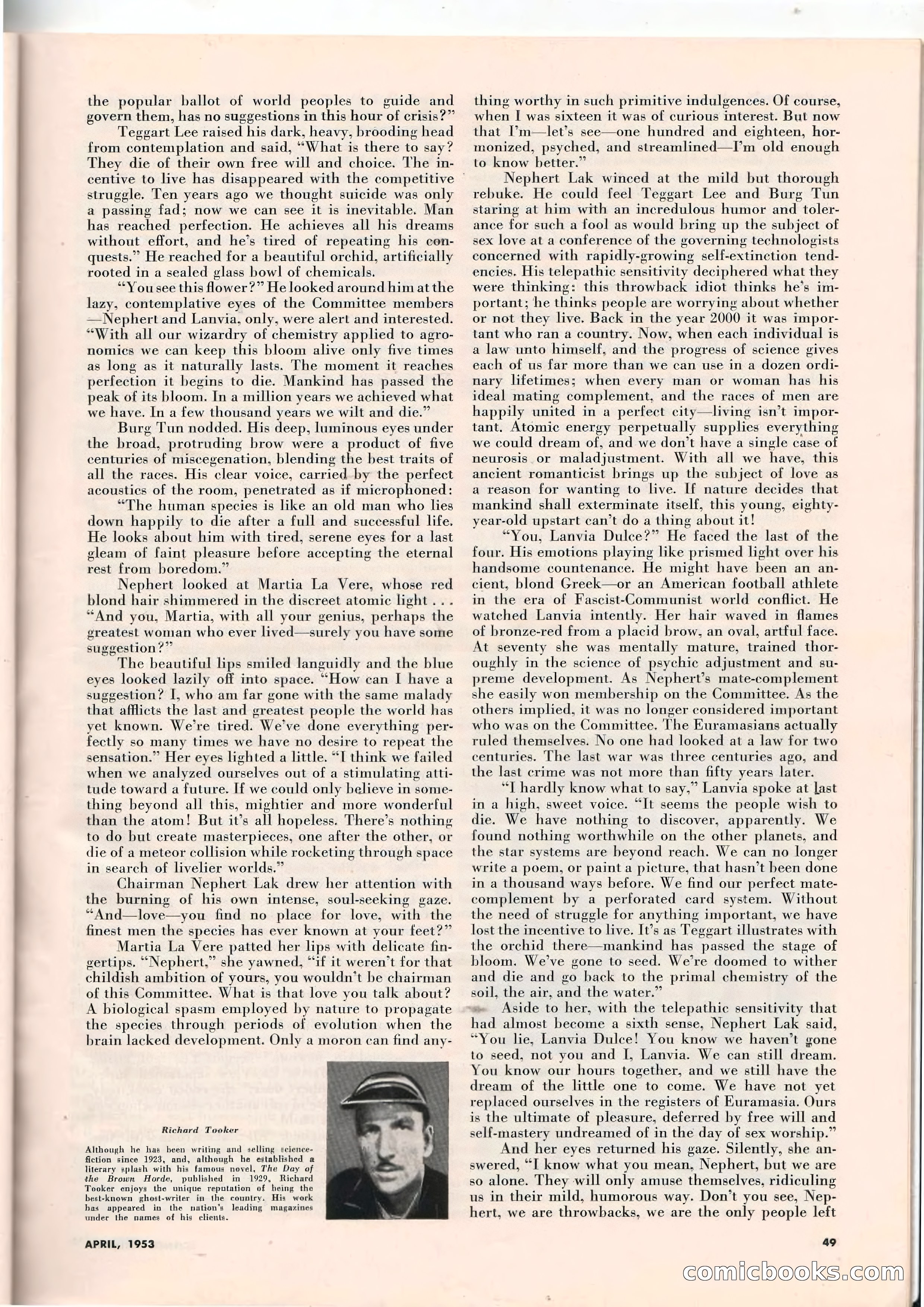 Science Fiction Plus, April 1953 — page 49 of 68