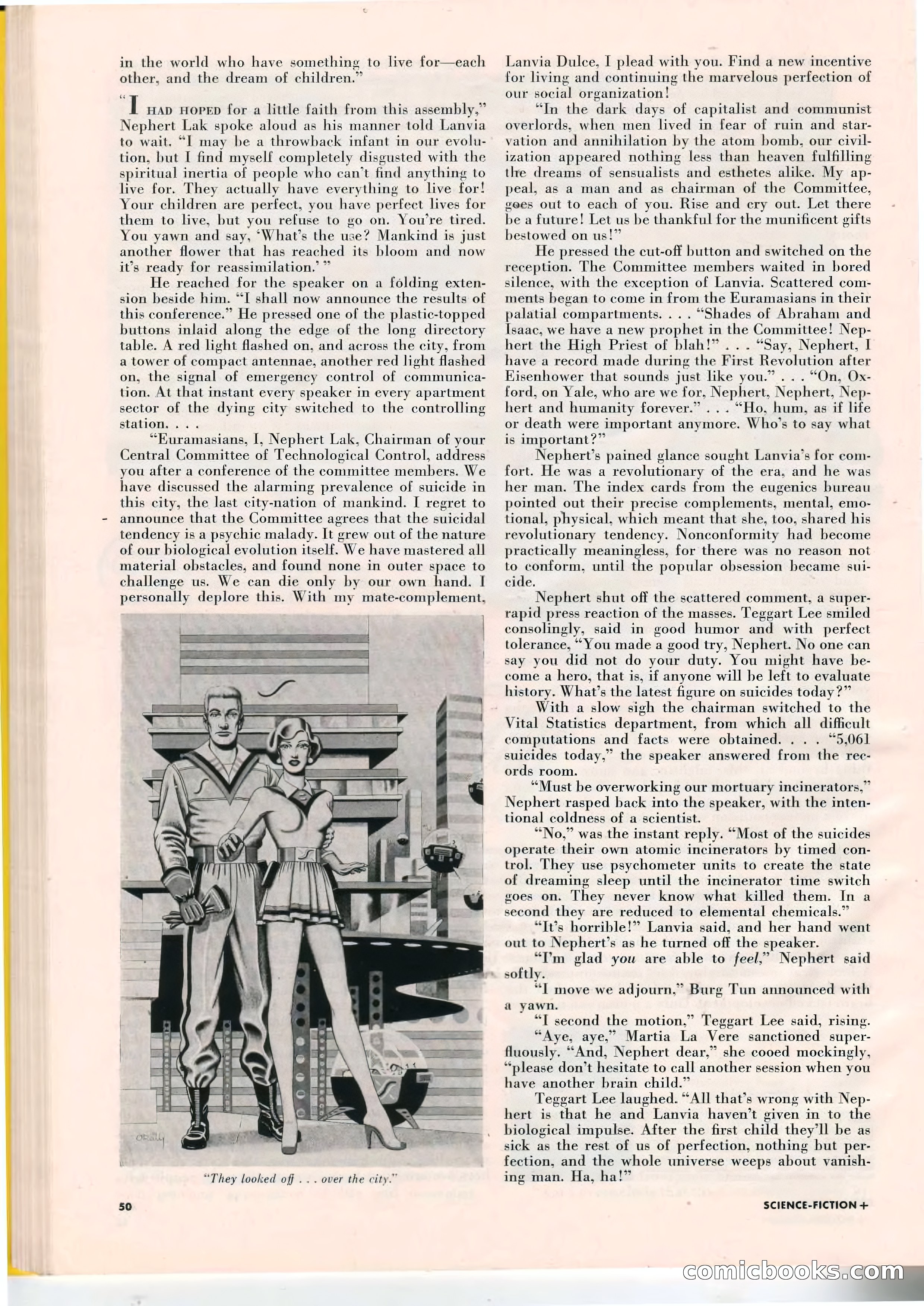 Science Fiction Plus, April 1953 — page 50 of 68