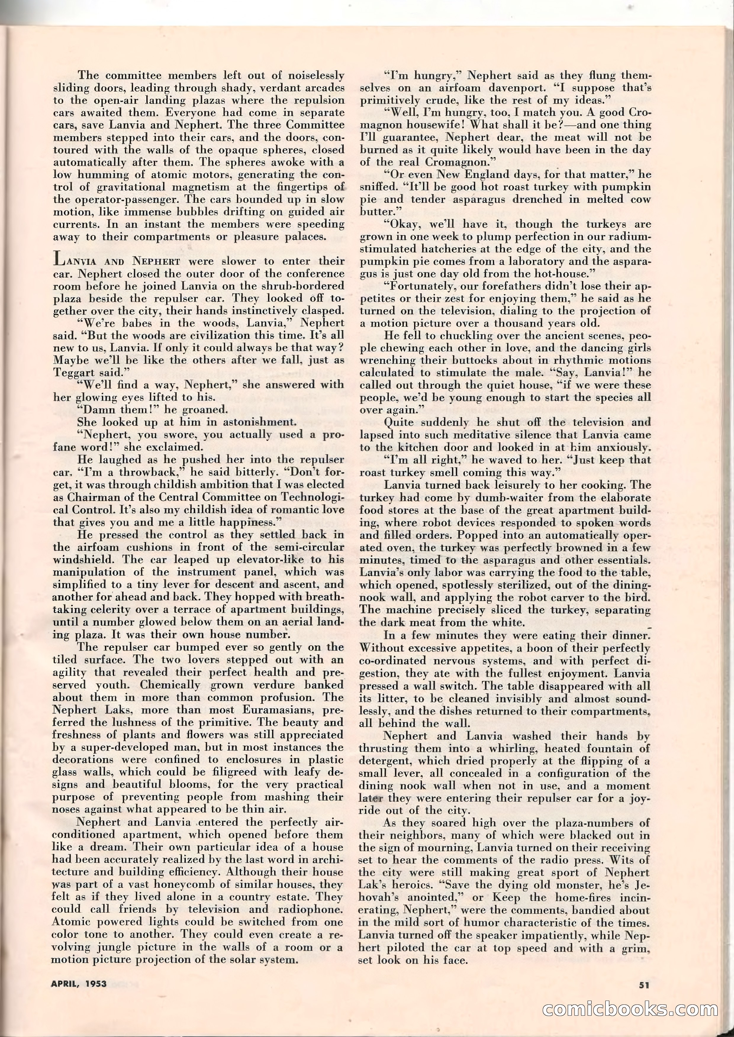 Science Fiction Plus, April 1953 — page 51 of 68