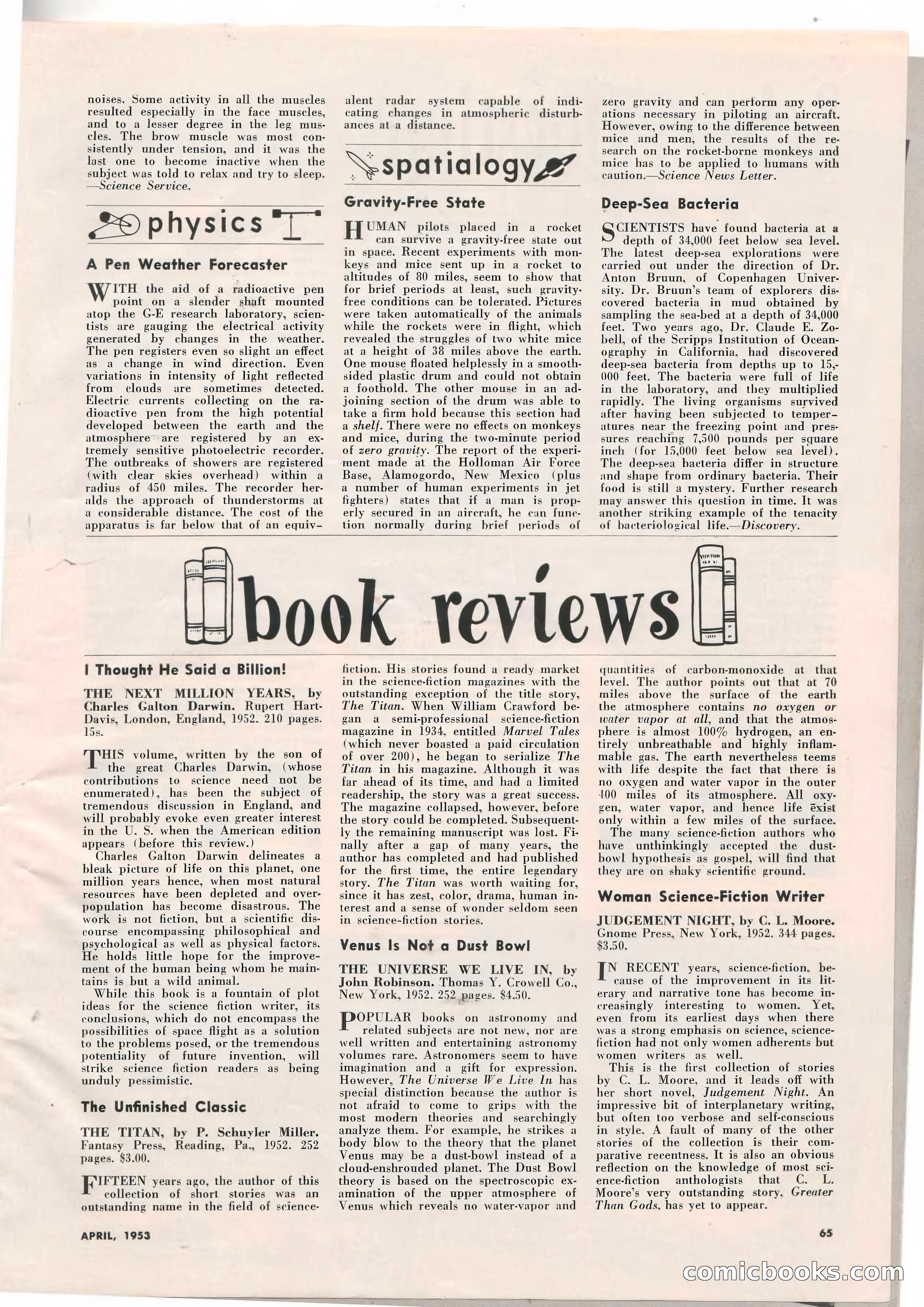 Science Fiction Plus, April 1953 — page 65 of 68