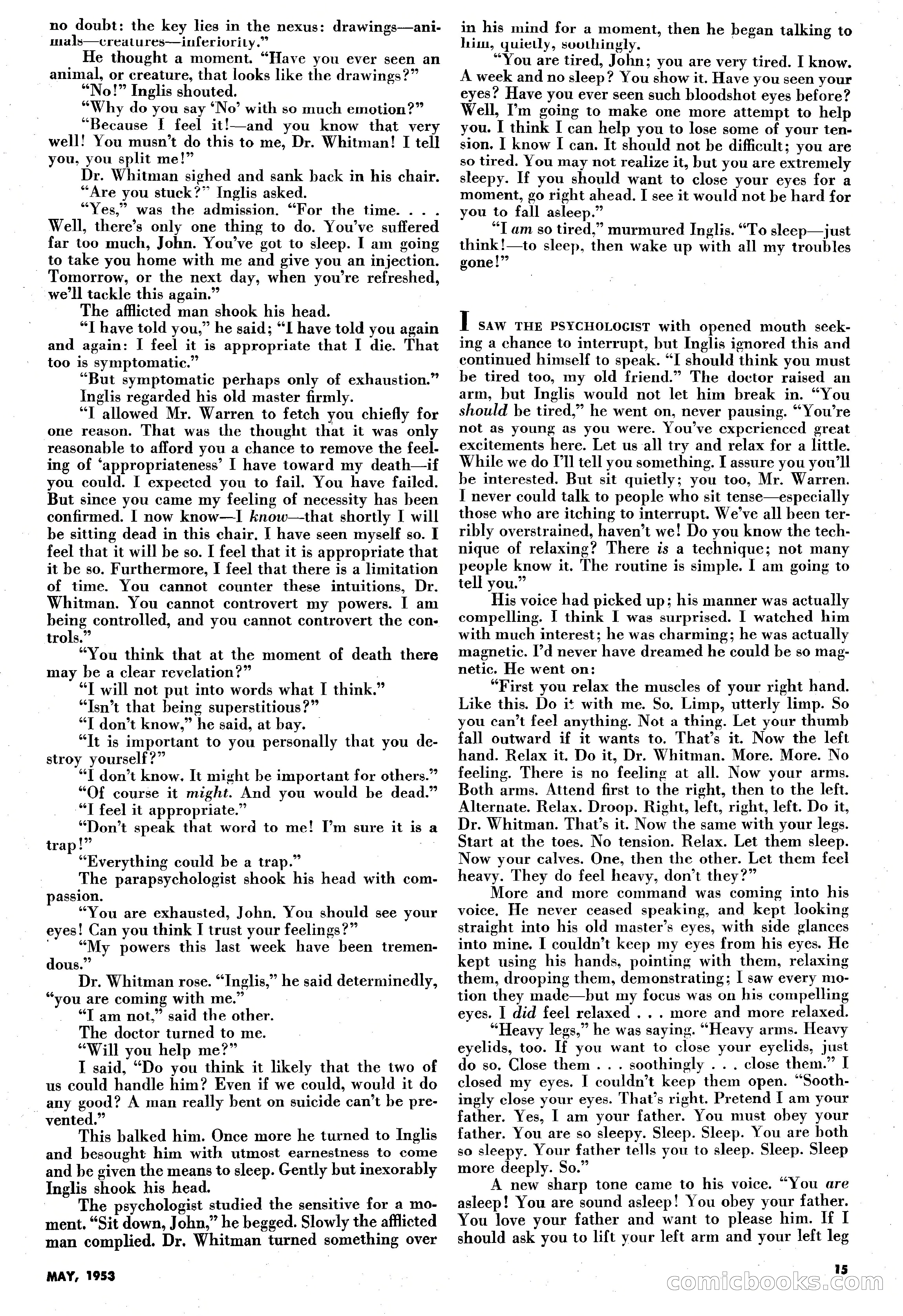Science-Fiction Plus, May 1953 — page 15 of 68