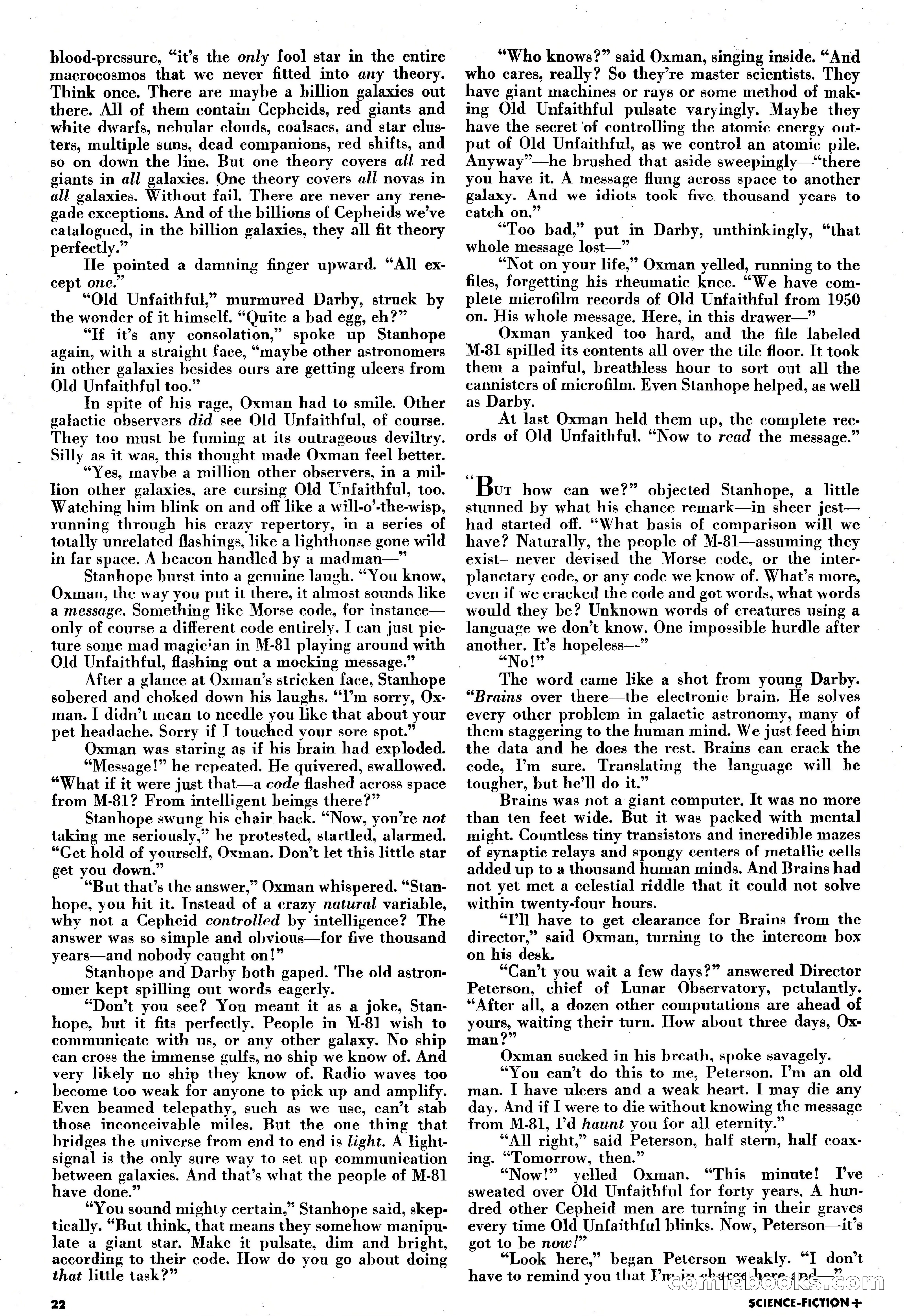 Science-Fiction Plus, May 1953 — page 22 of 68