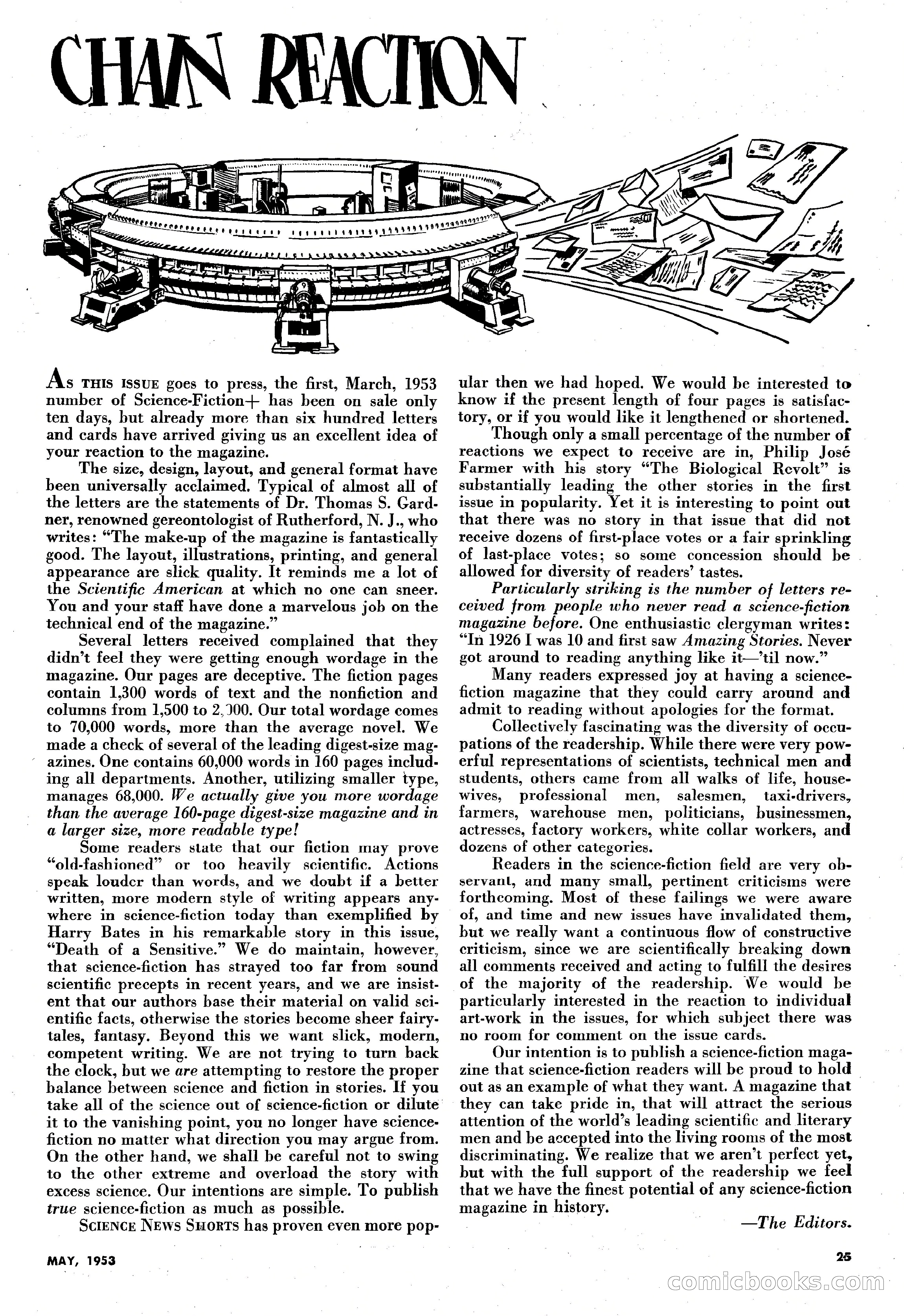 Science-Fiction Plus, May 1953 — page 25 of 68