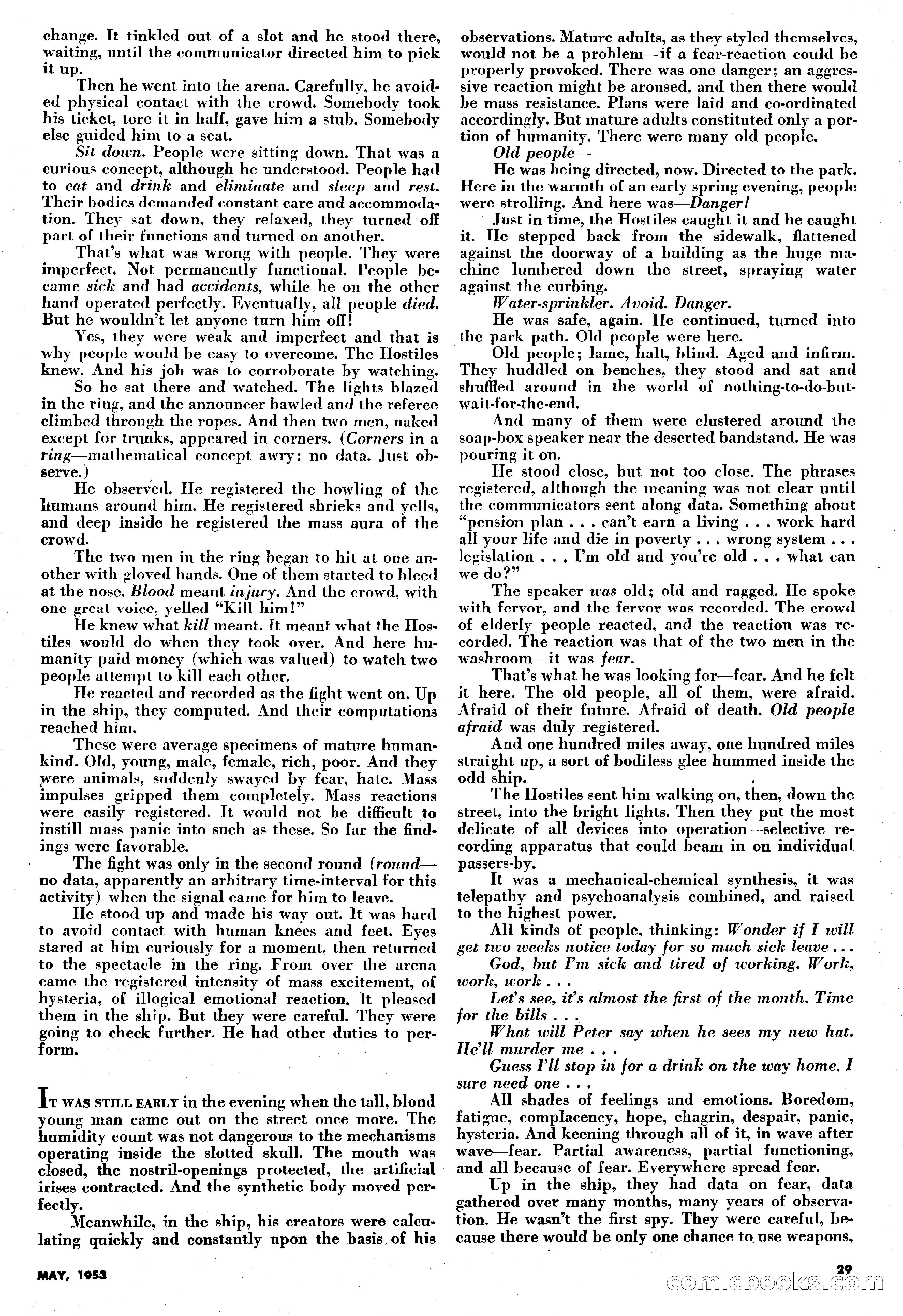 Science-Fiction Plus, May 1953 — page 29 of 68