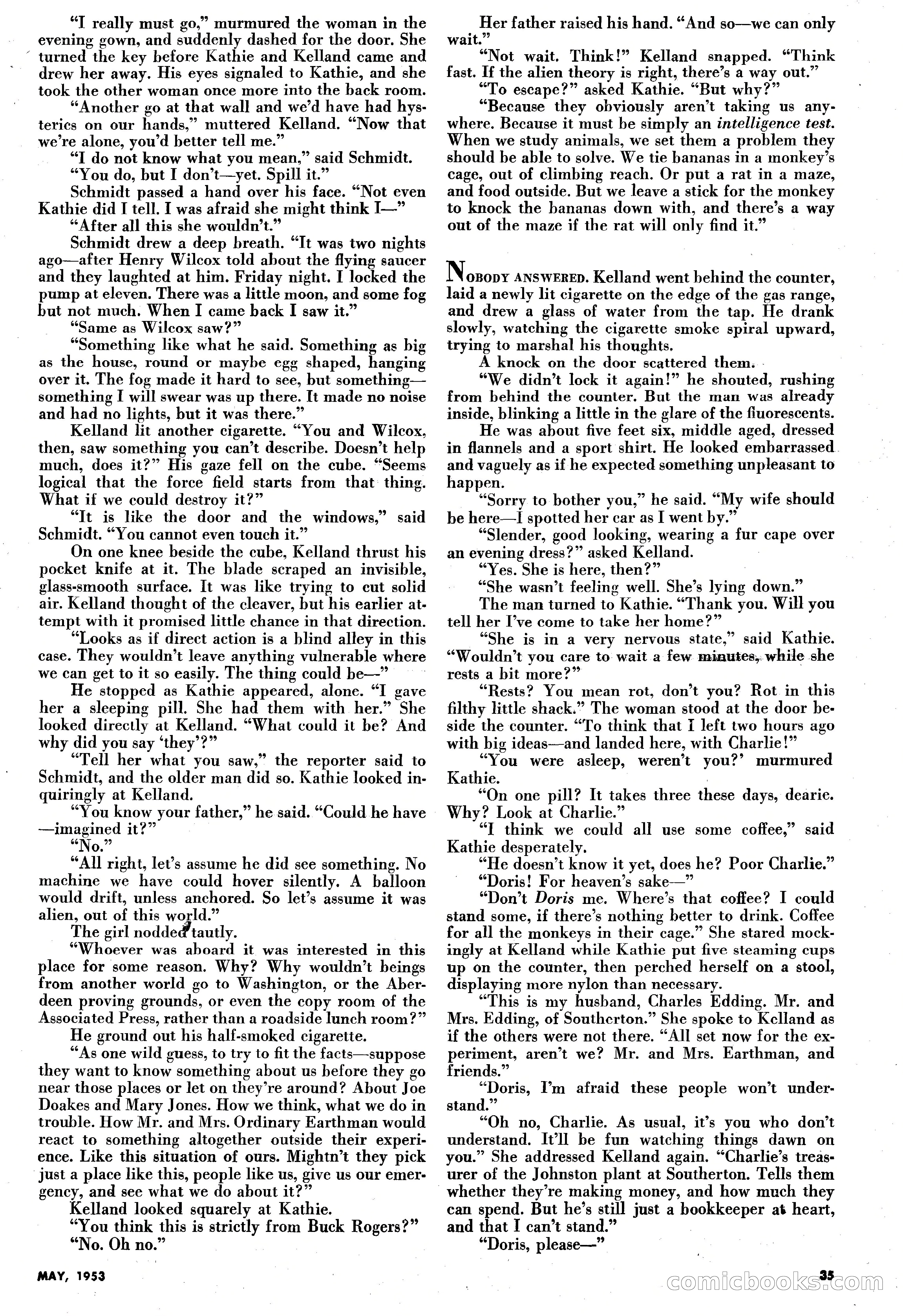 Science-Fiction Plus, May 1953 — page 35 of 68