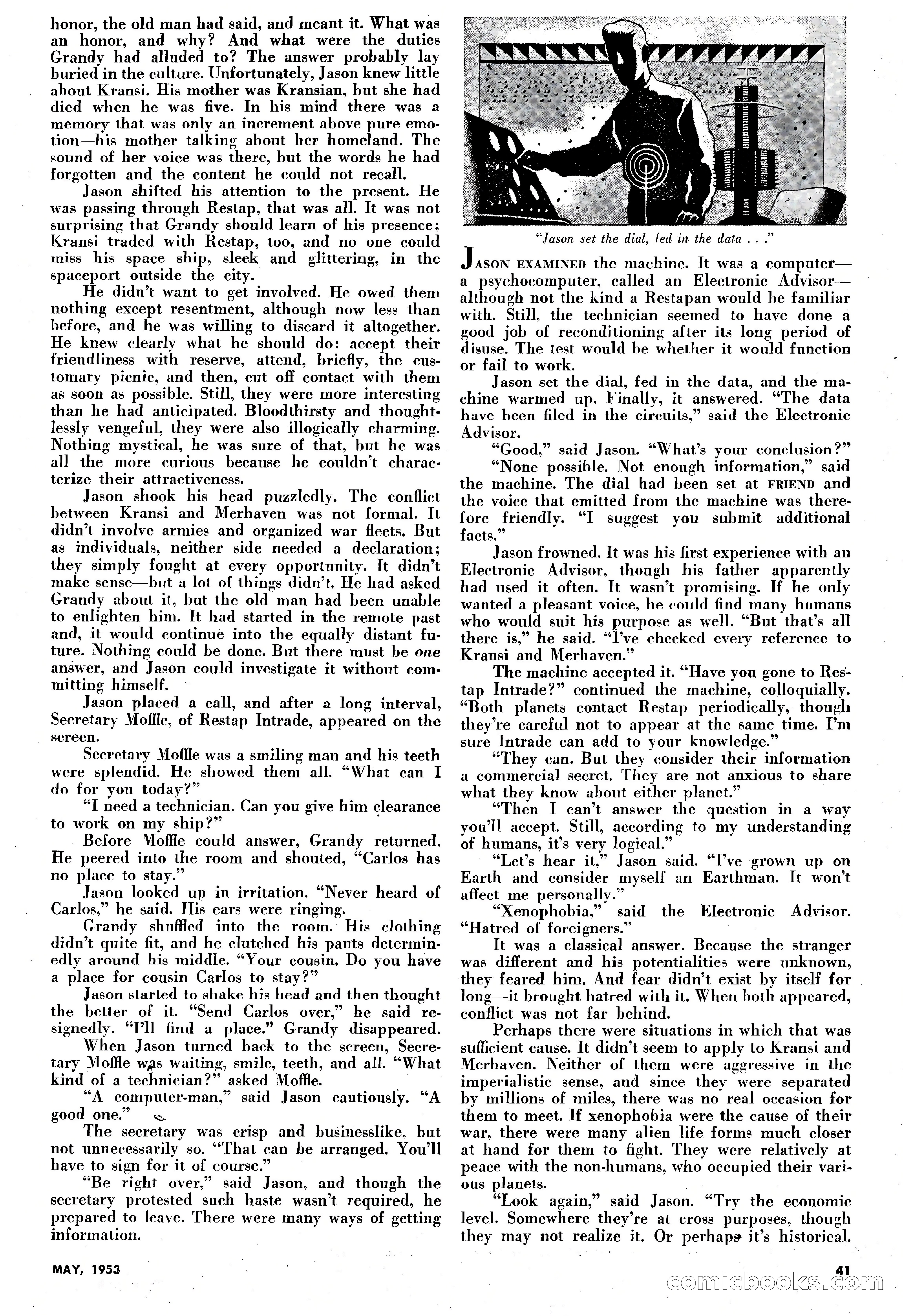 Science-Fiction Plus, May 1953 — page 41 of 68