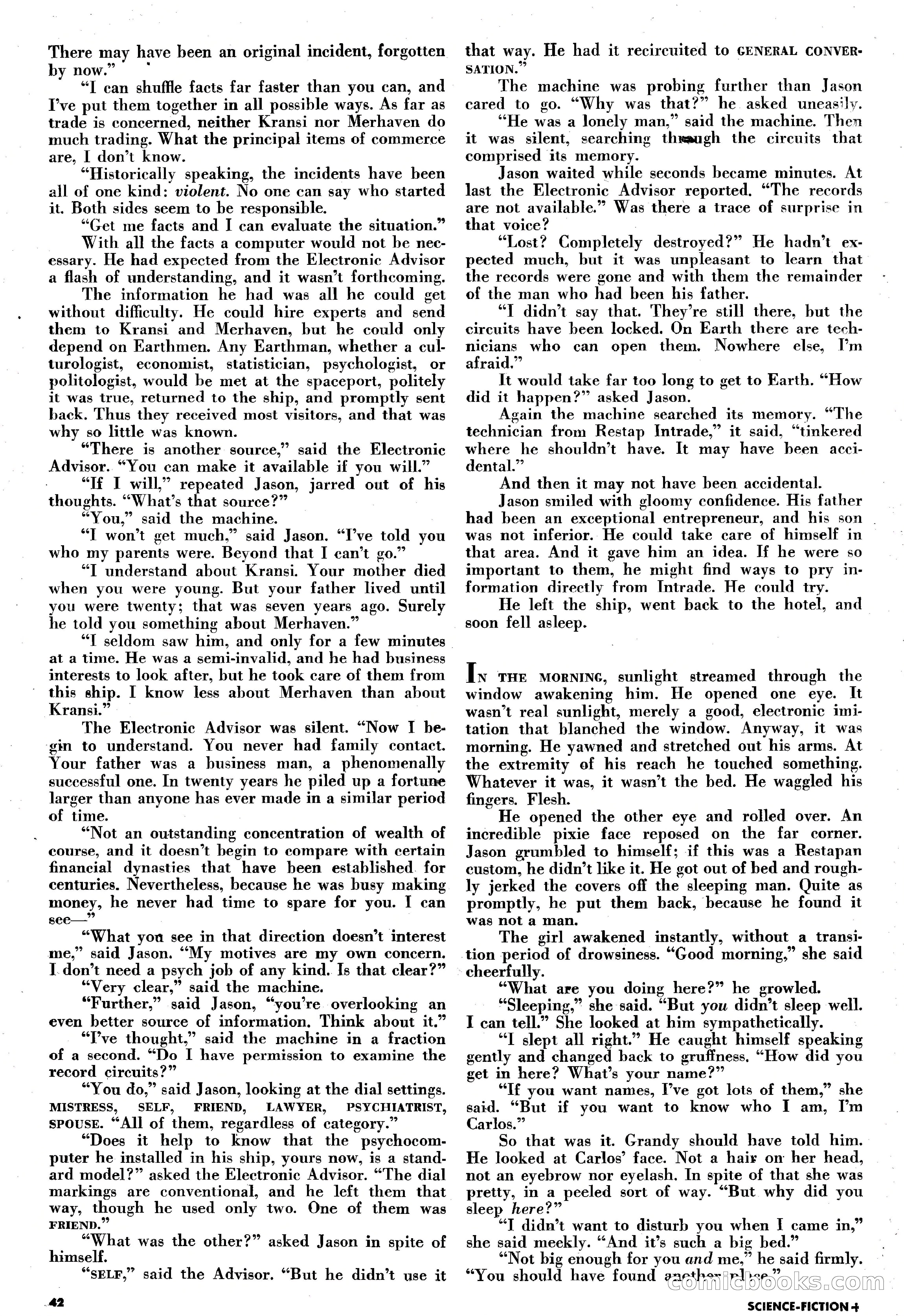 Science-Fiction Plus, May 1953 — page 42 of 68