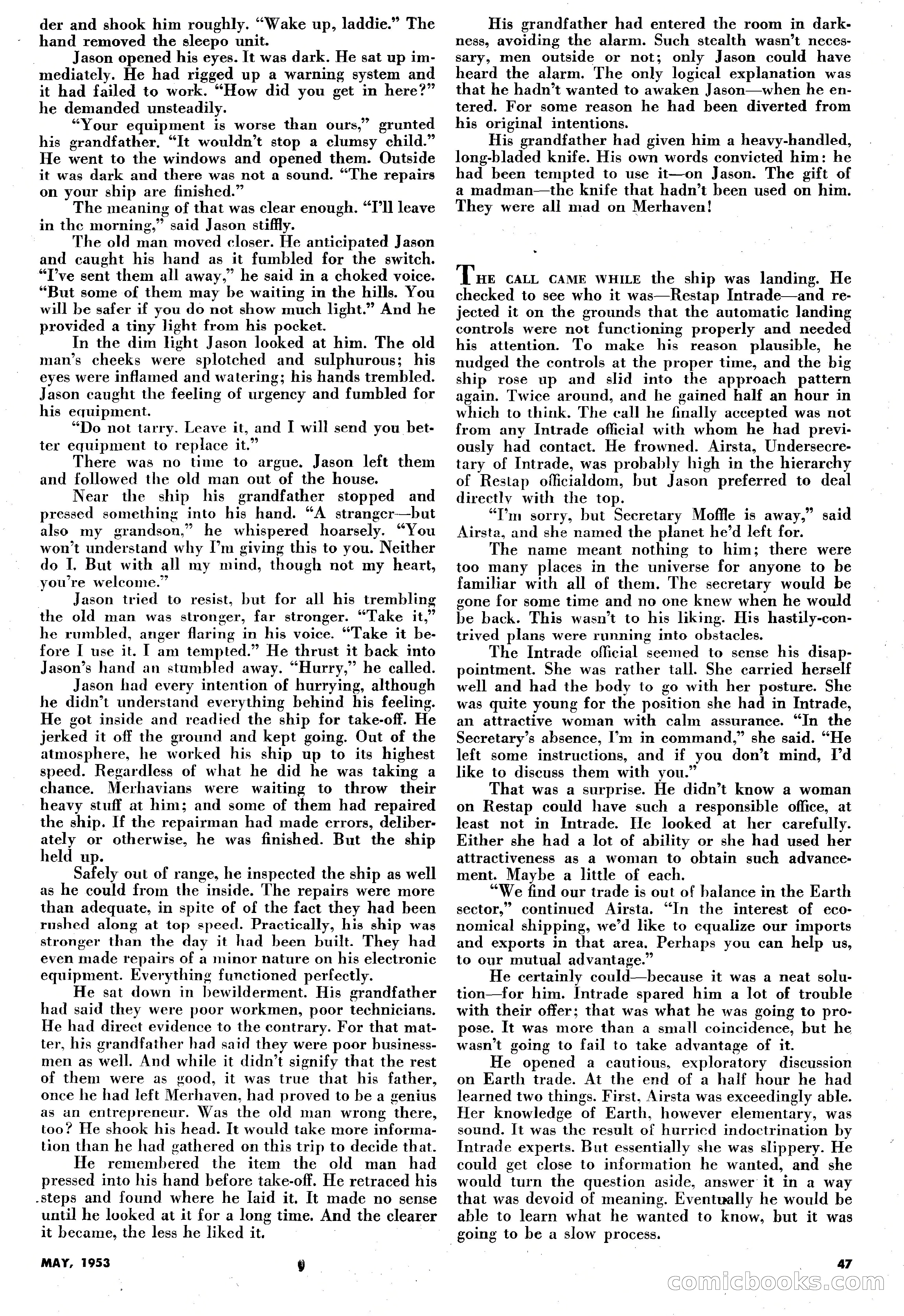 Science-Fiction Plus, May 1953 — page 47 of 68