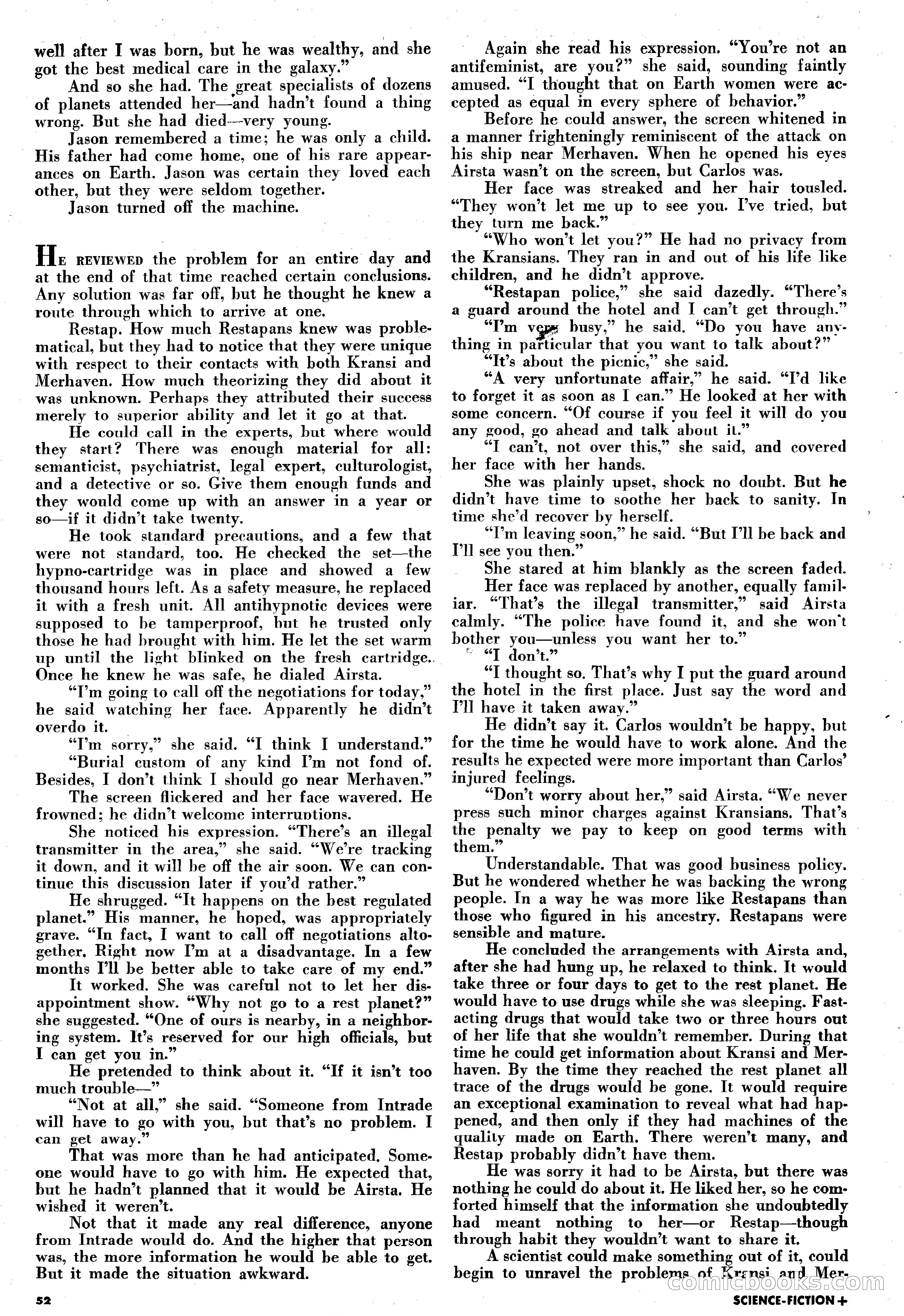 Science-Fiction Plus, May 1953 — page 52 of 68