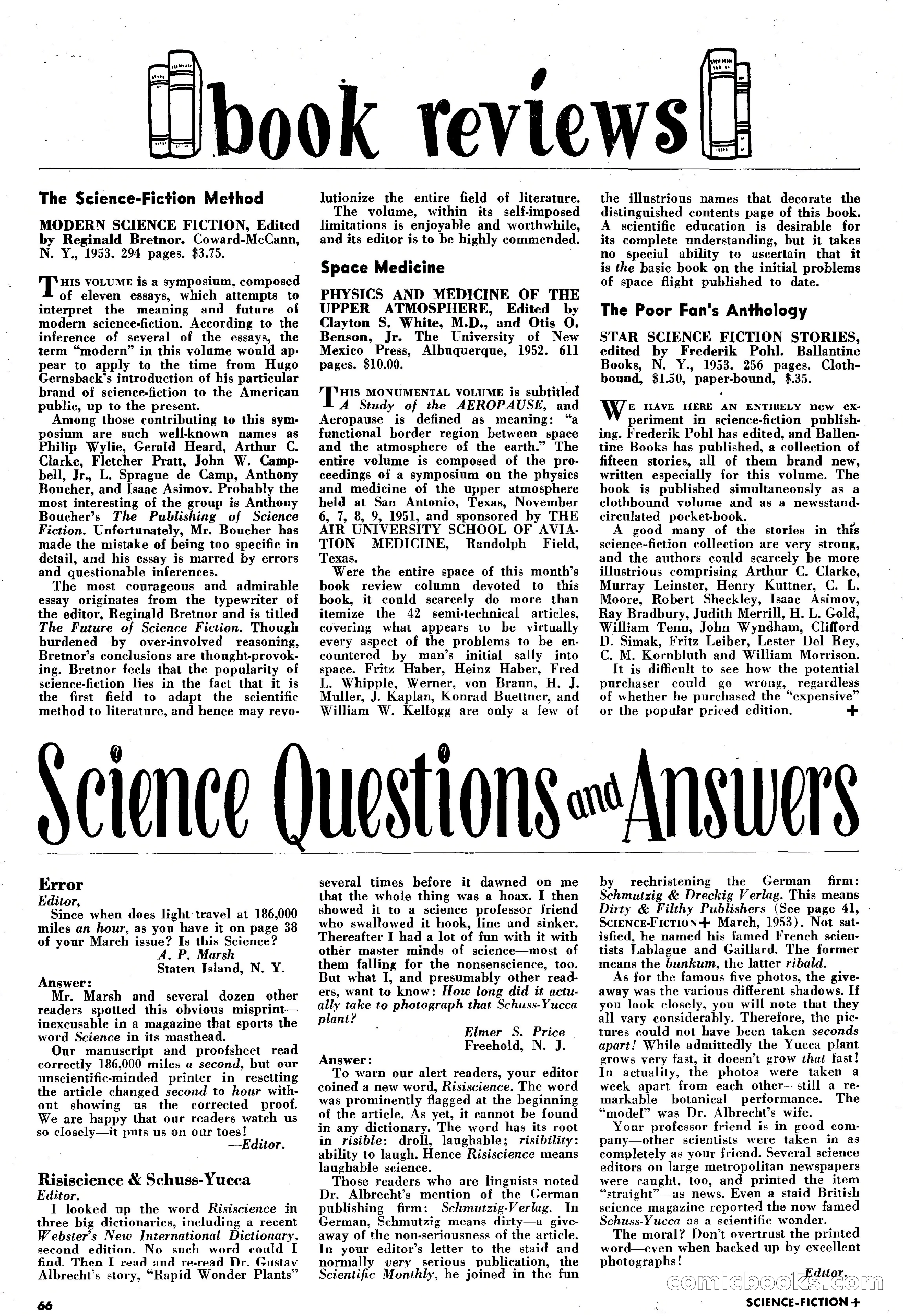 Science-Fiction Plus, May 1953 — page 66 of 68