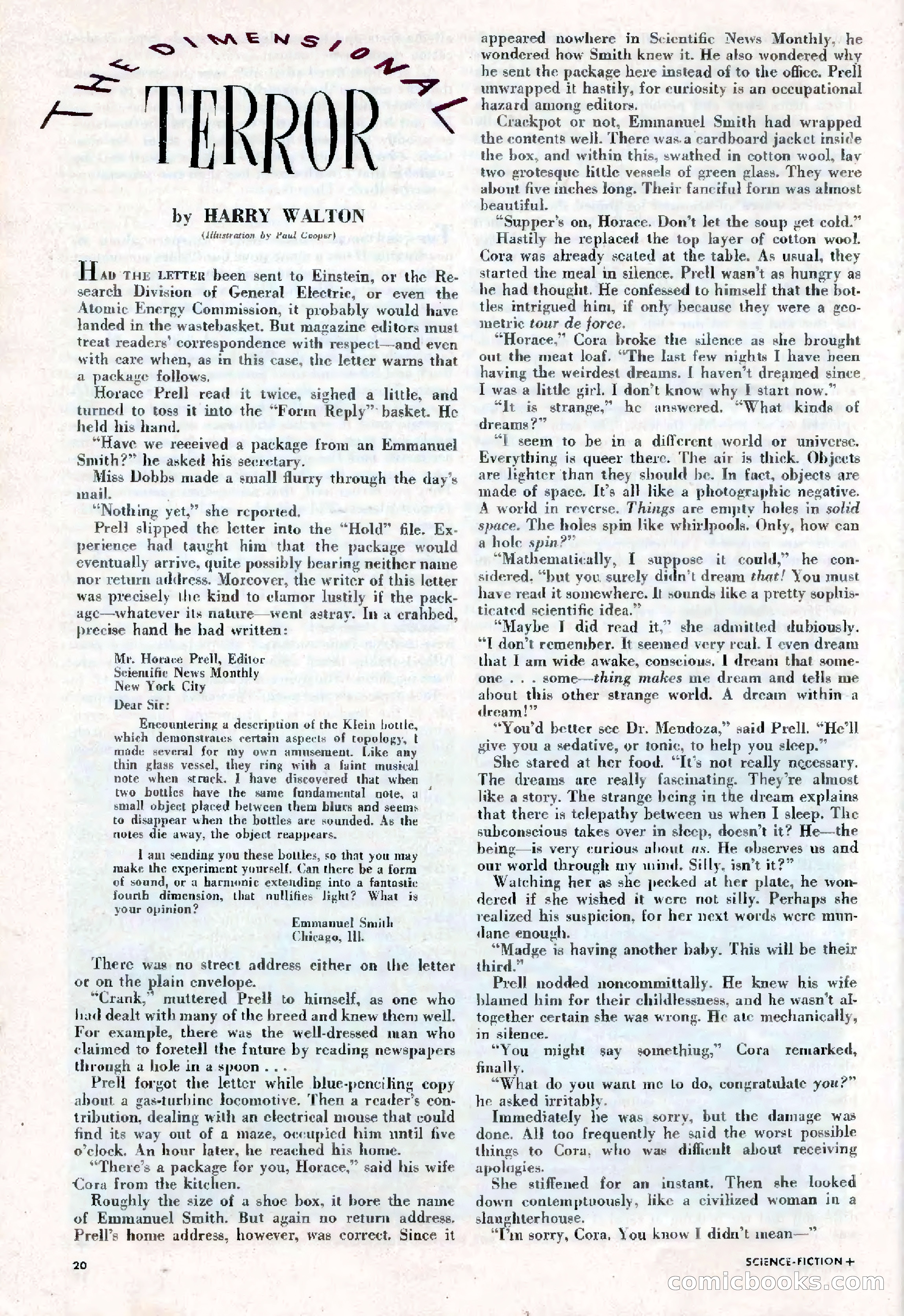 Science Fiction Plus, June 1953 — page 20 of 68