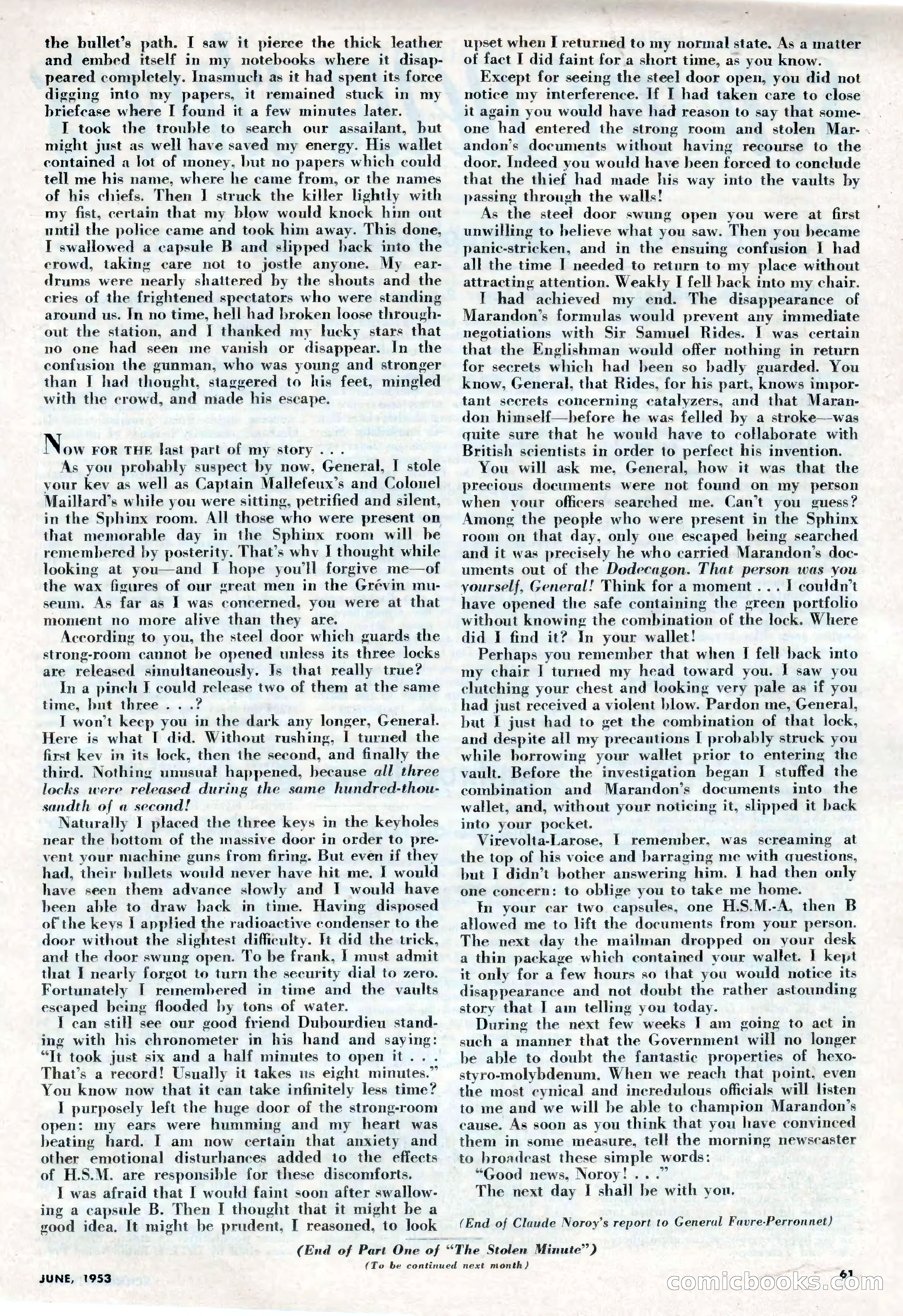 Science Fiction Plus, June 1953 — page 61 of 68