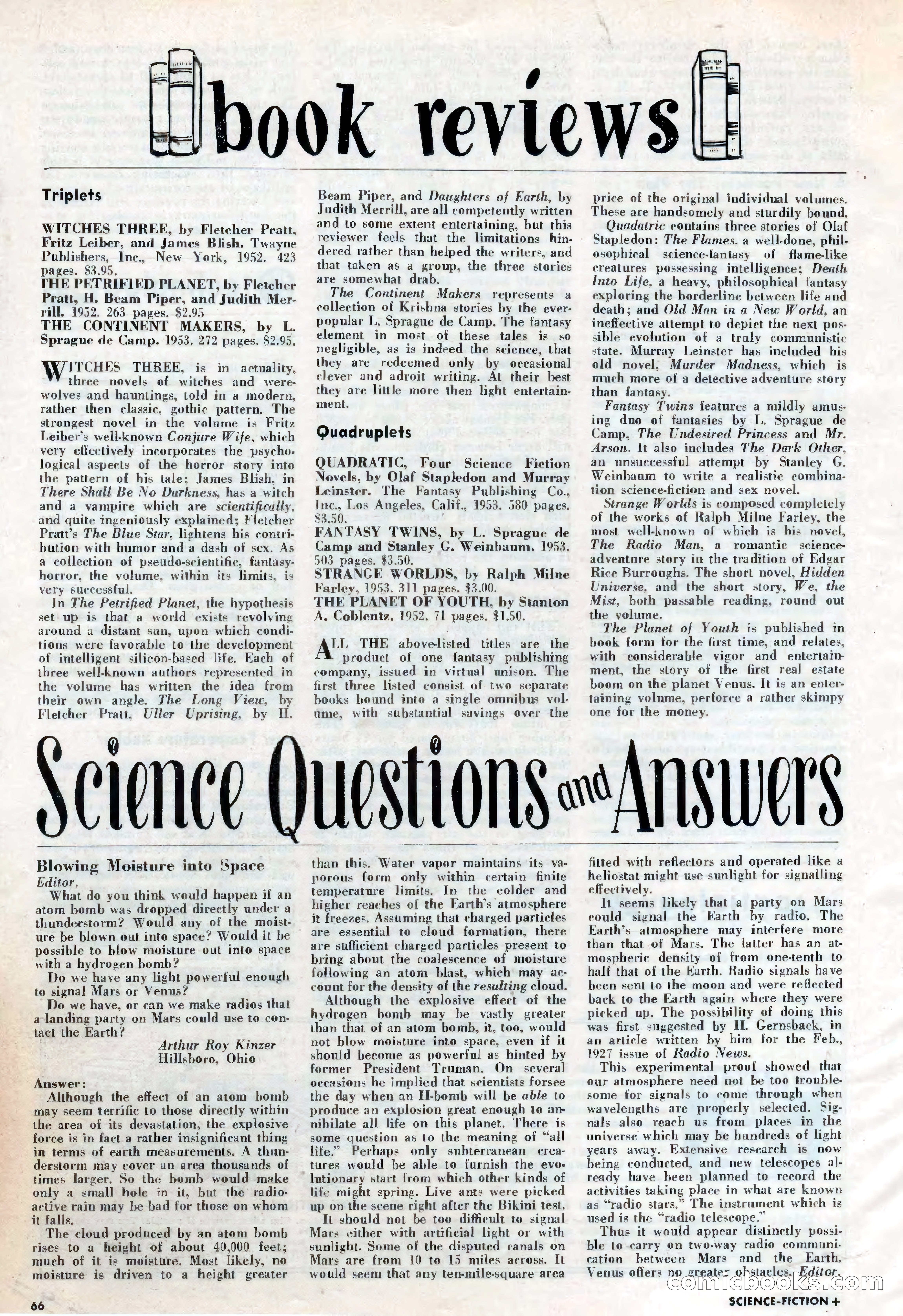 Science Fiction Plus, June 1953 — page 66 of 68