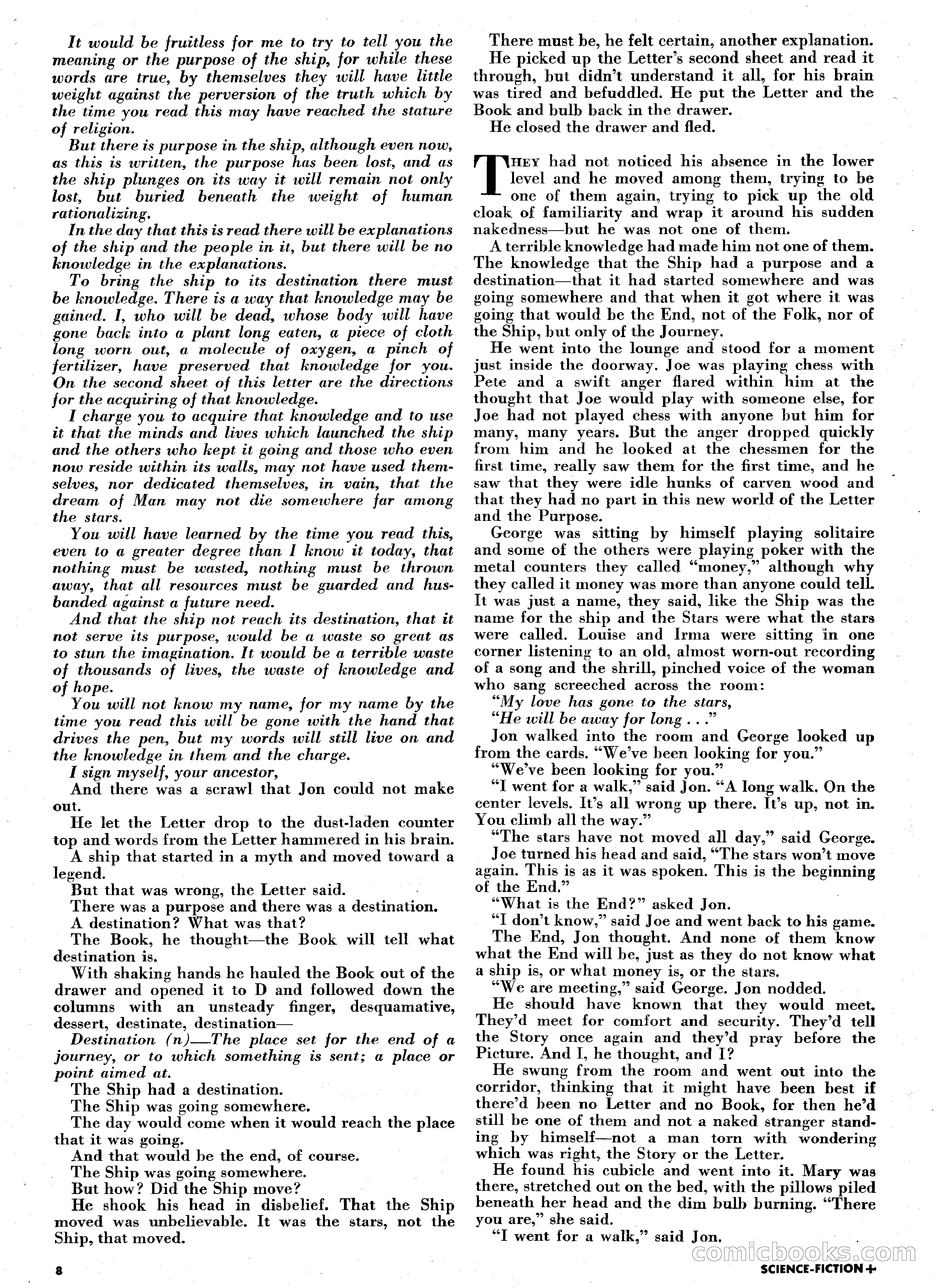 Science Fiction Plus, August 1953 — page 8 of 68