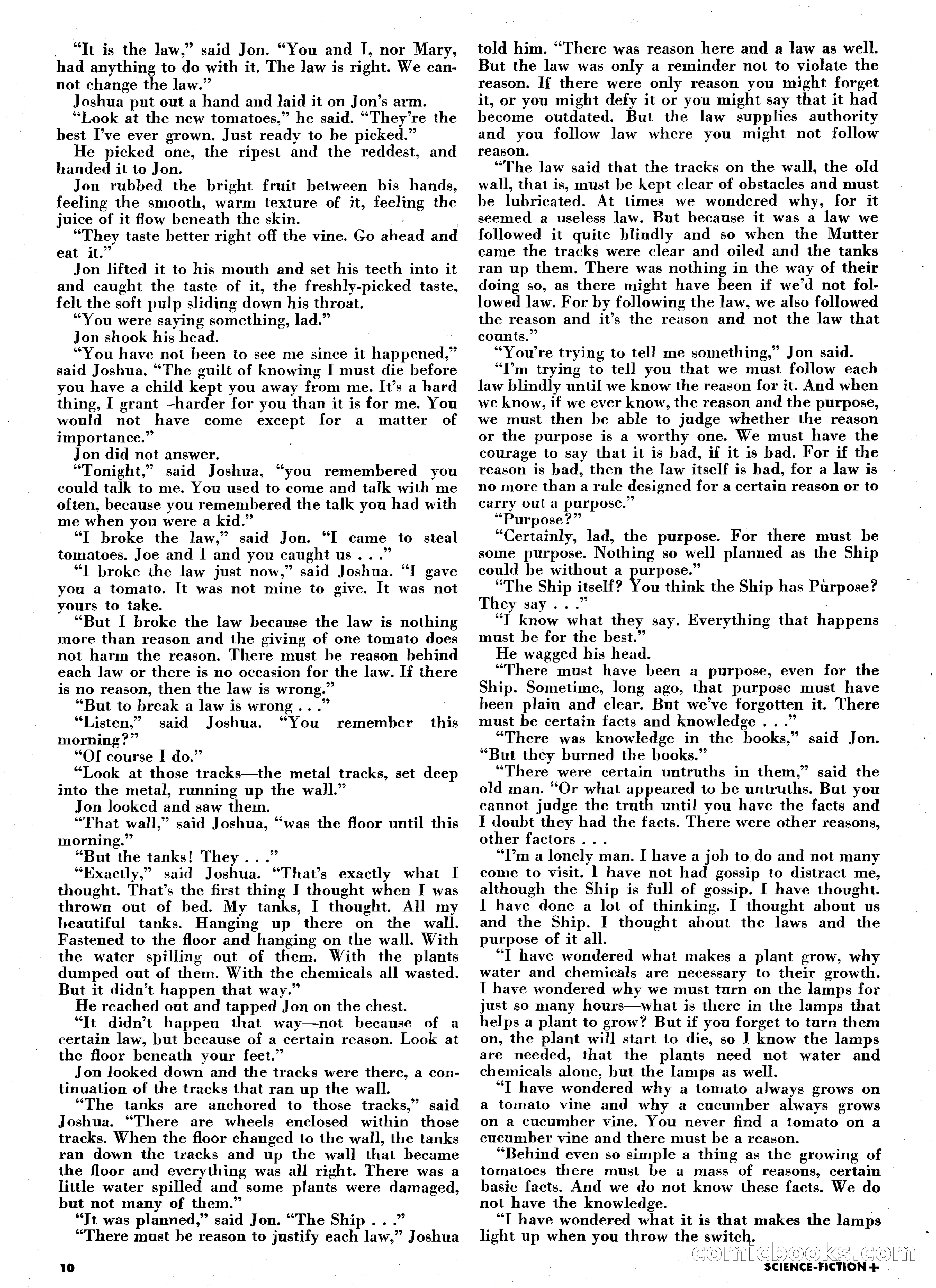 Science Fiction Plus, August 1953 — page 10 of 68