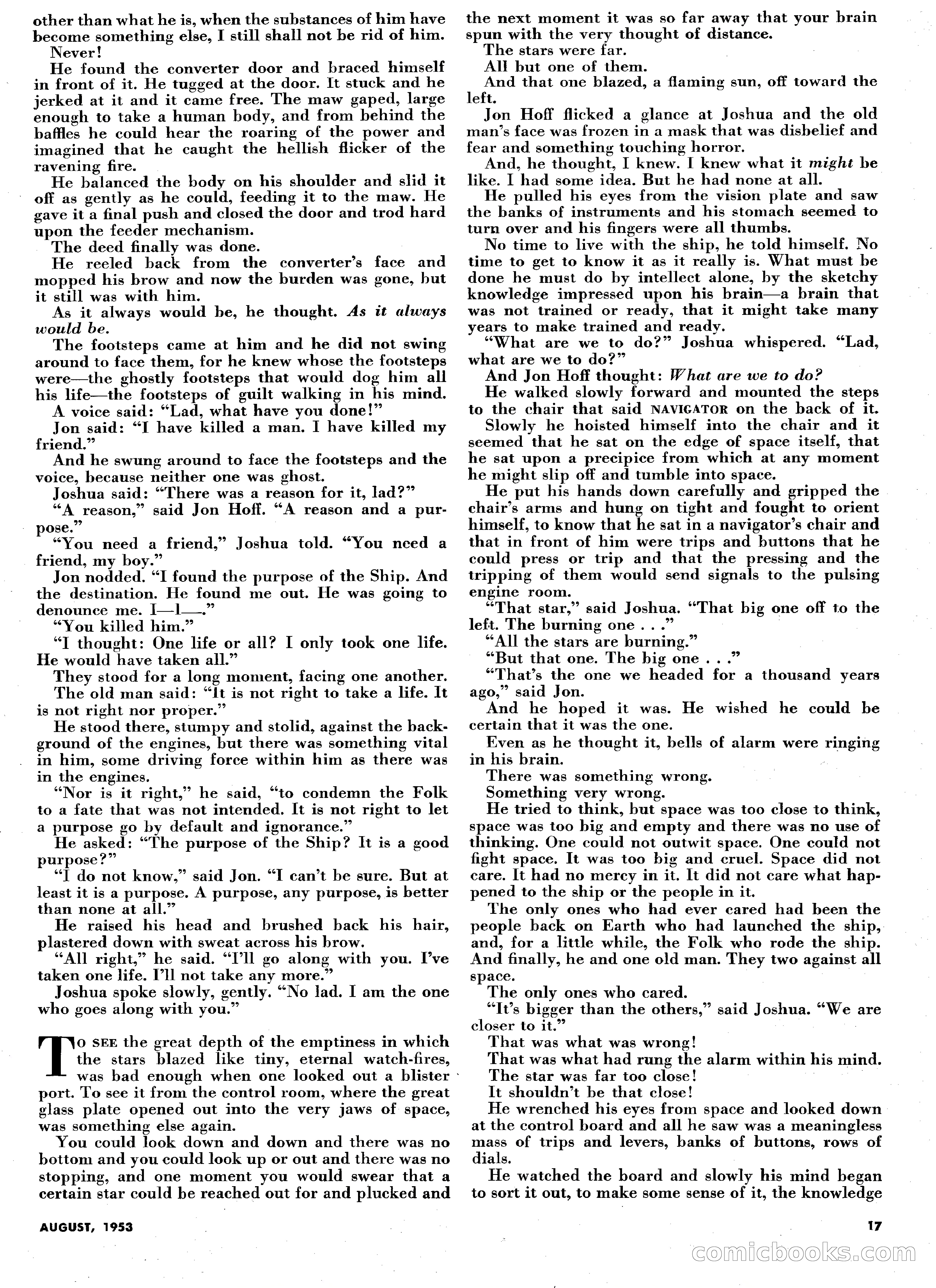 Science Fiction Plus, August 1953 — page 17 of 68