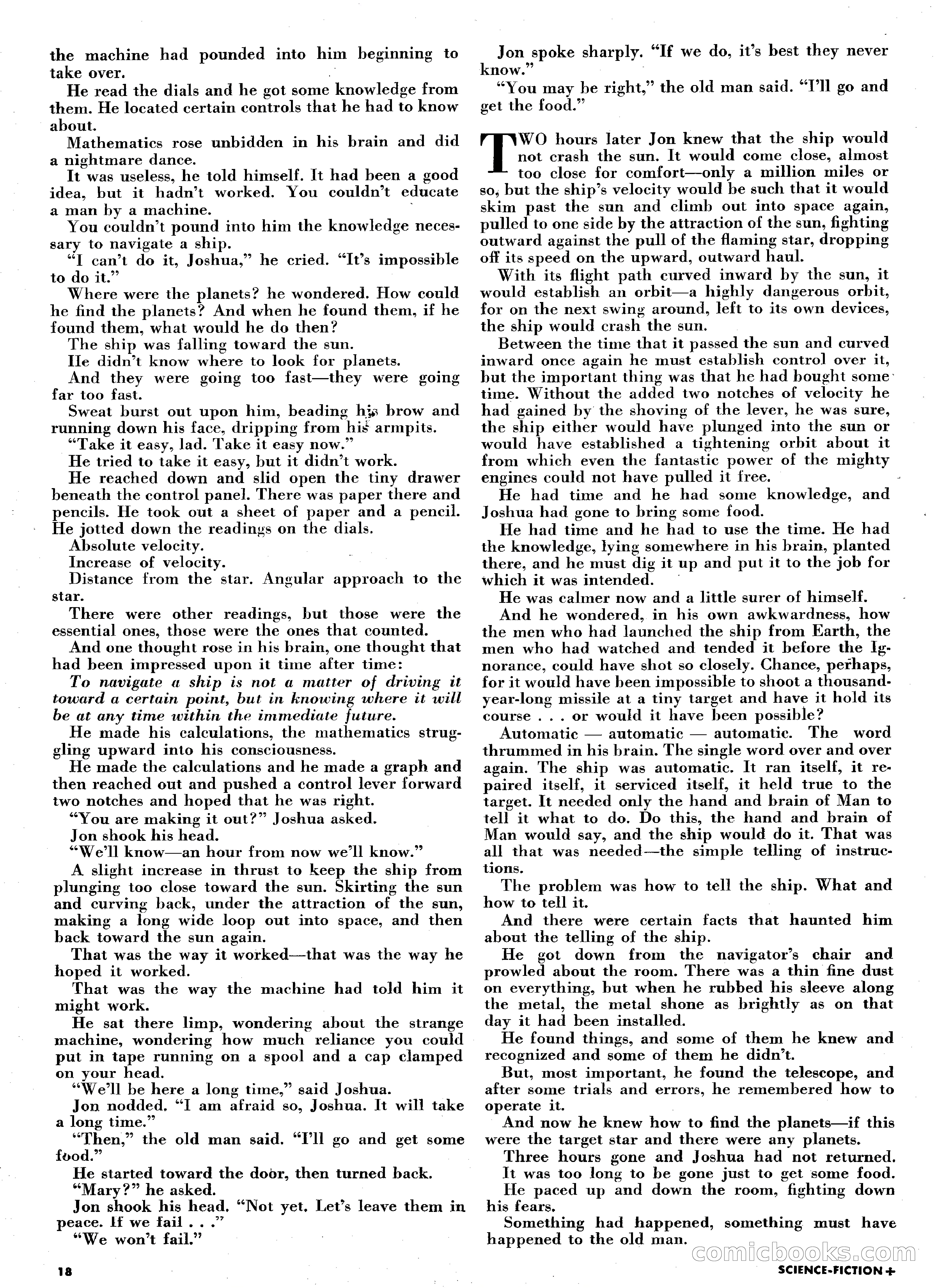 Science Fiction Plus, August 1953 — page 18 of 68