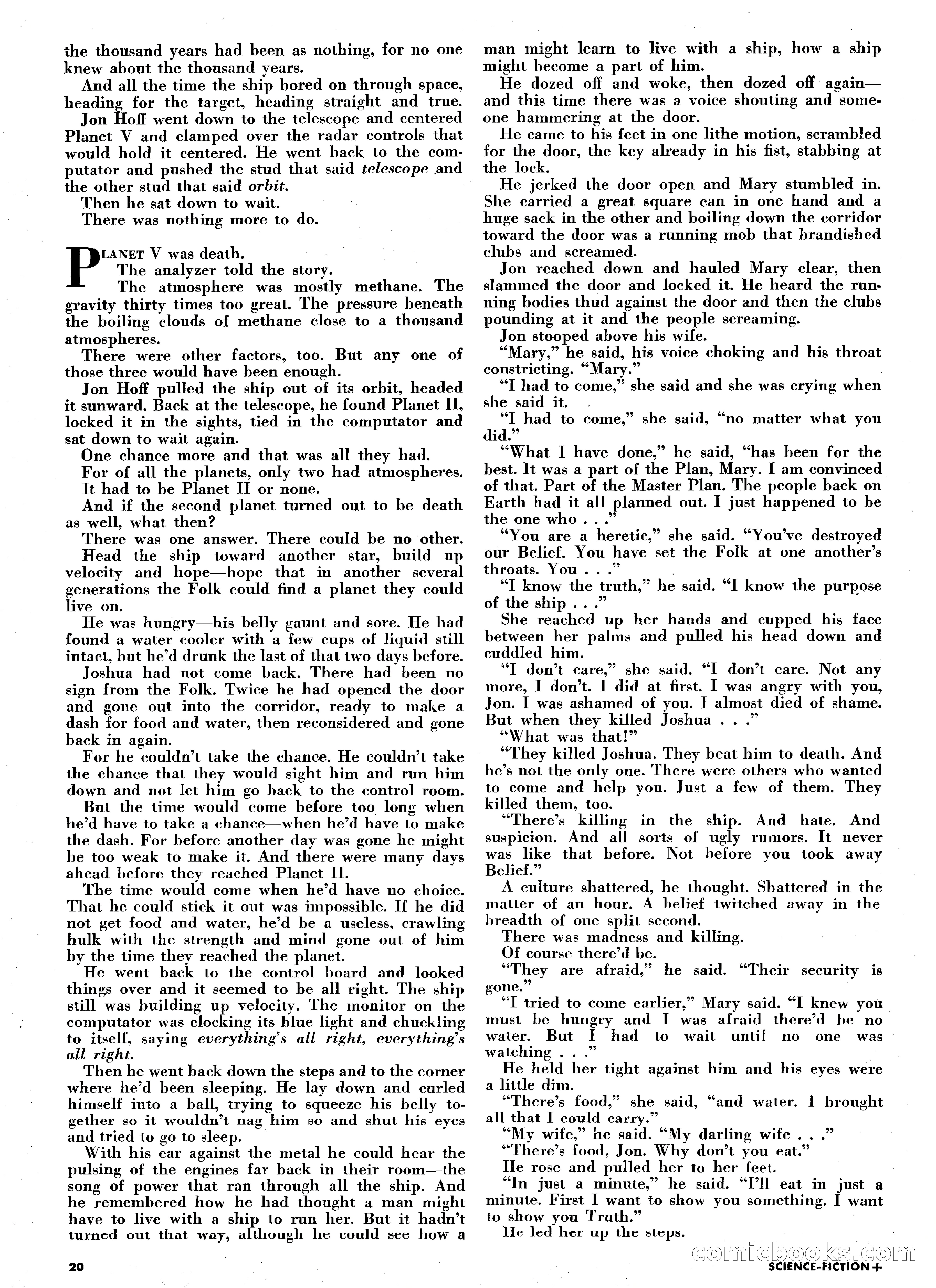 Science Fiction Plus, August 1953 — page 20 of 68