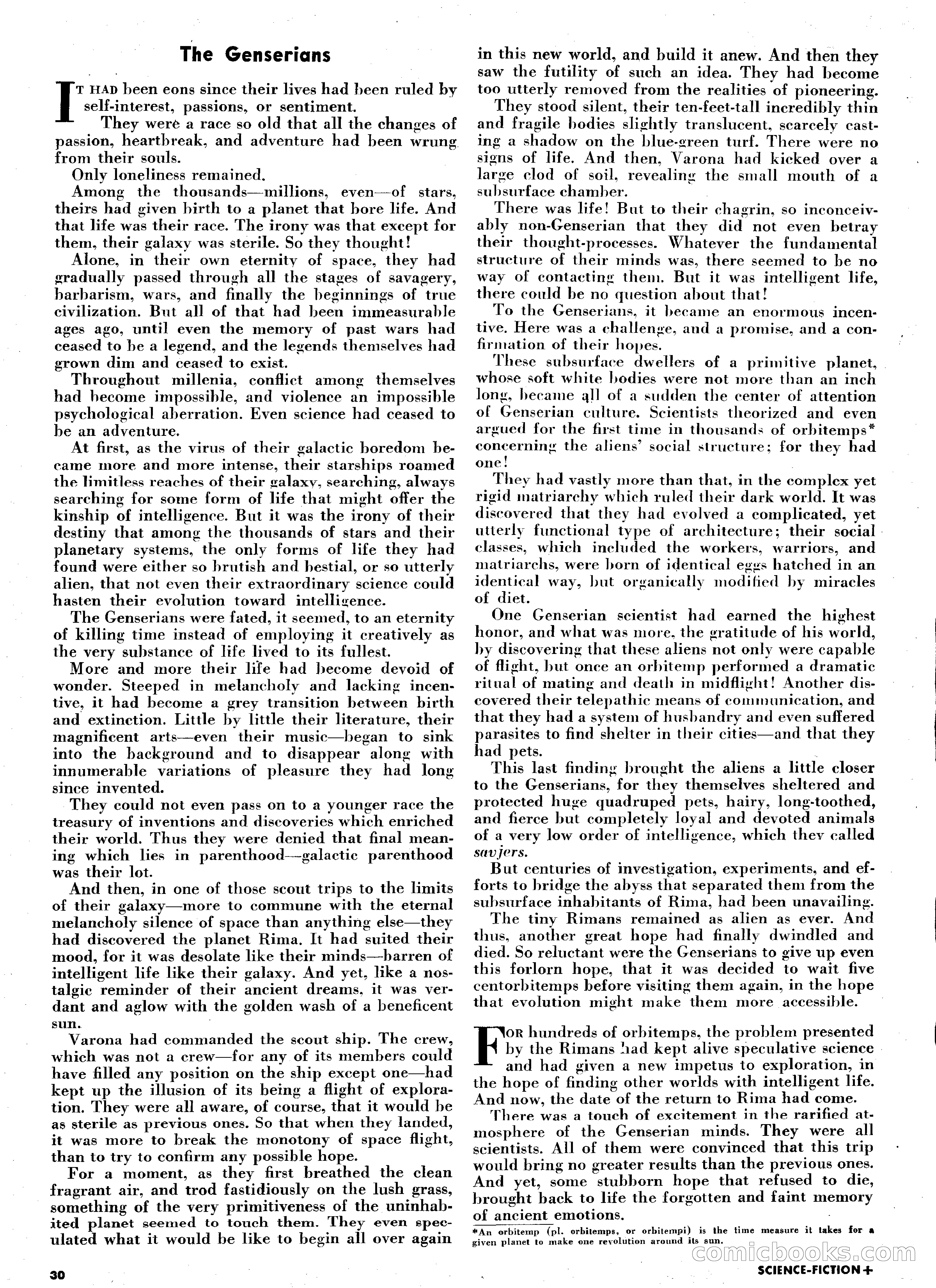 Science Fiction Plus, August 1953 — page 30 of 68