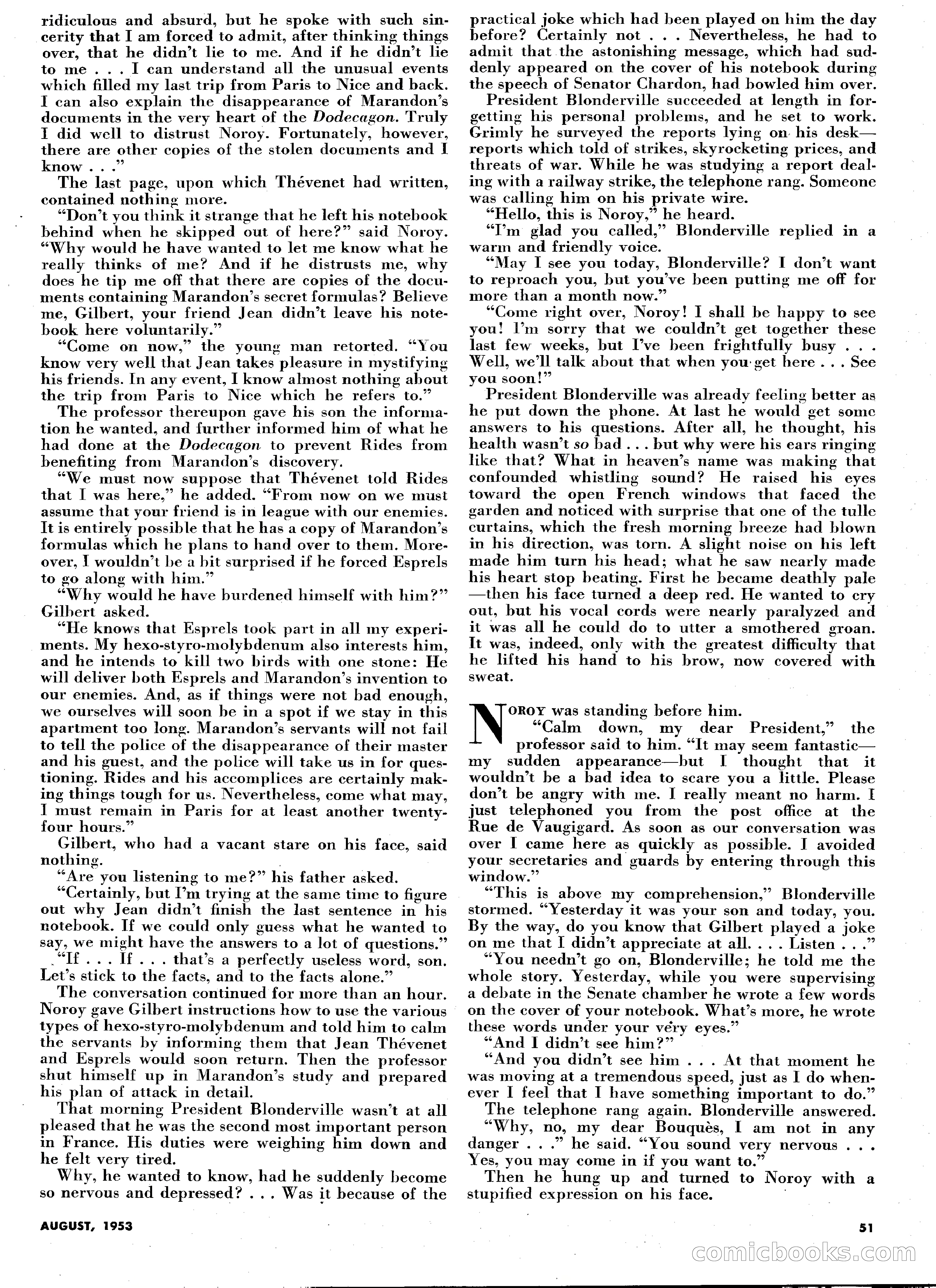 Science Fiction Plus, August 1953 — page 51 of 68