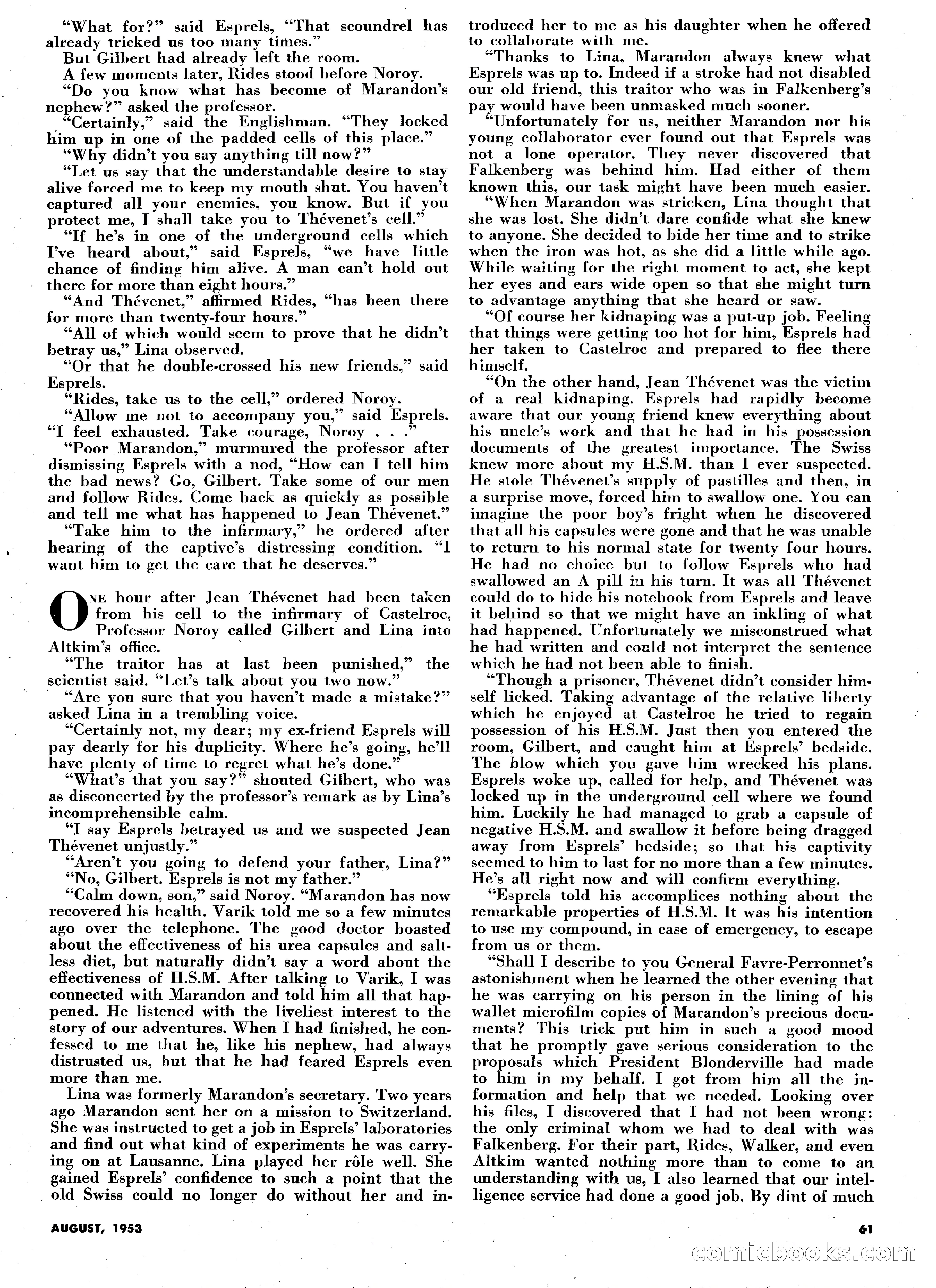 Science Fiction Plus, August 1953 — page 61 of 68
