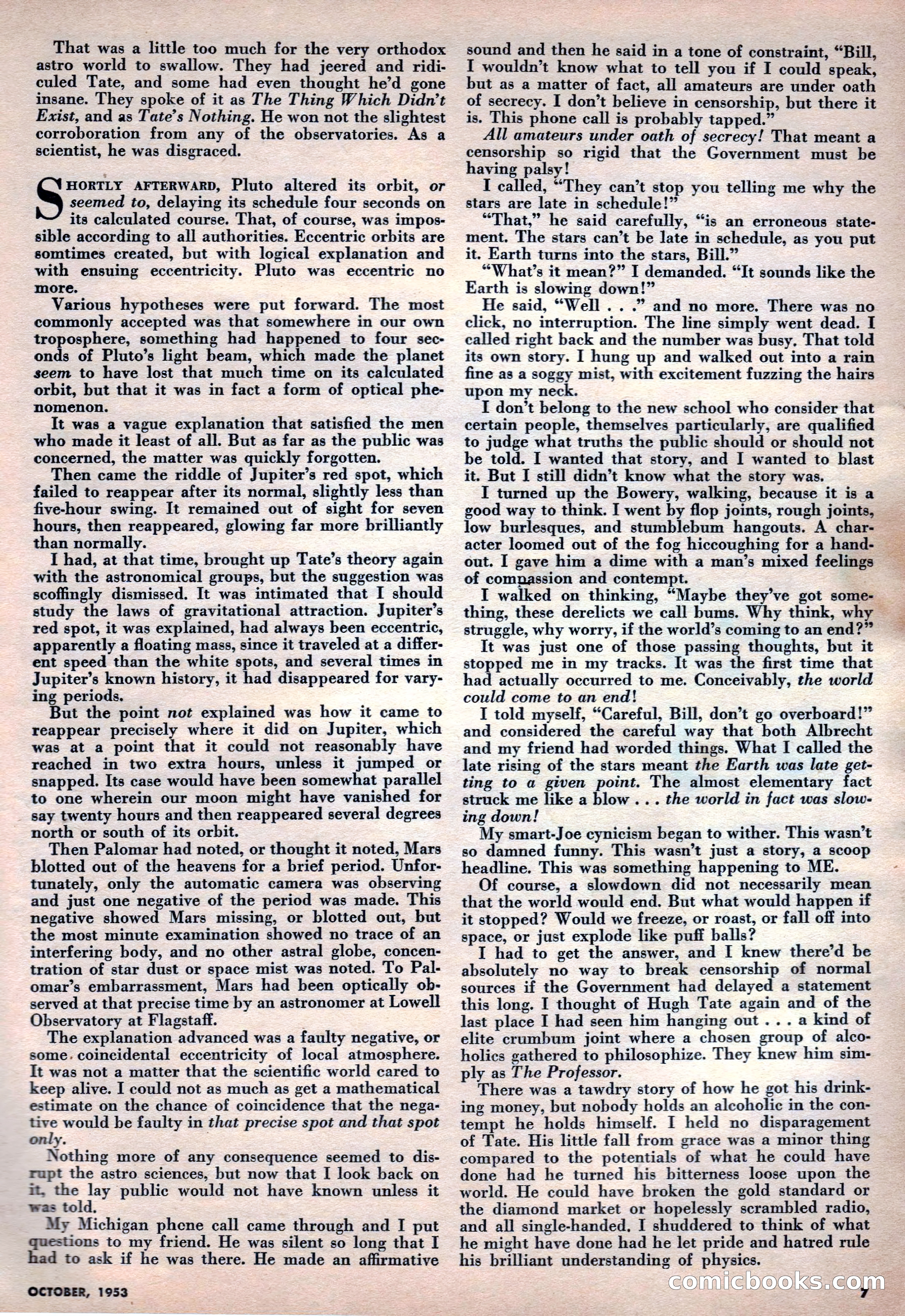Science Fiction Plus, October 1953 — page 7 of 68