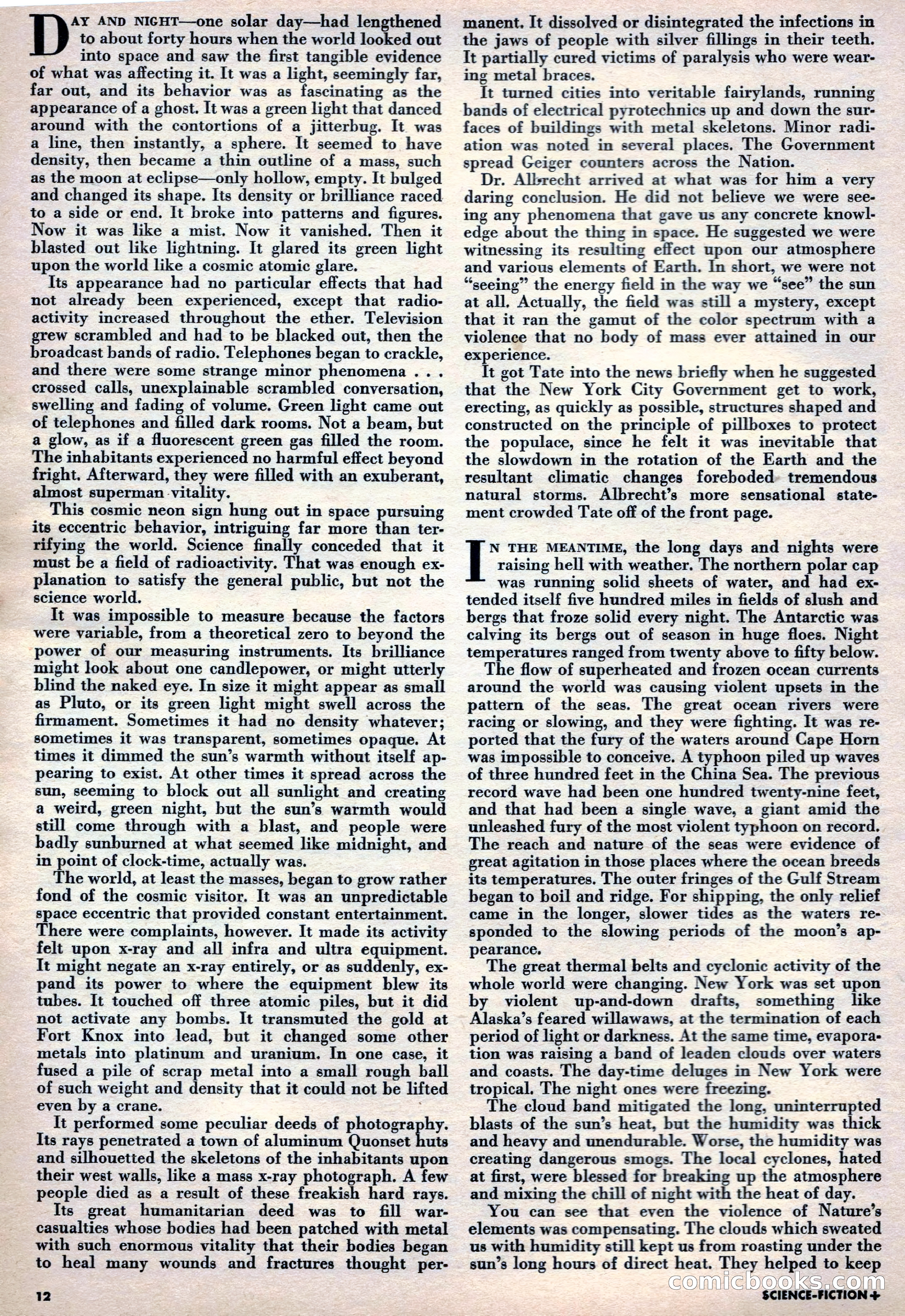 Science Fiction Plus, October 1953 — page 12 of 68