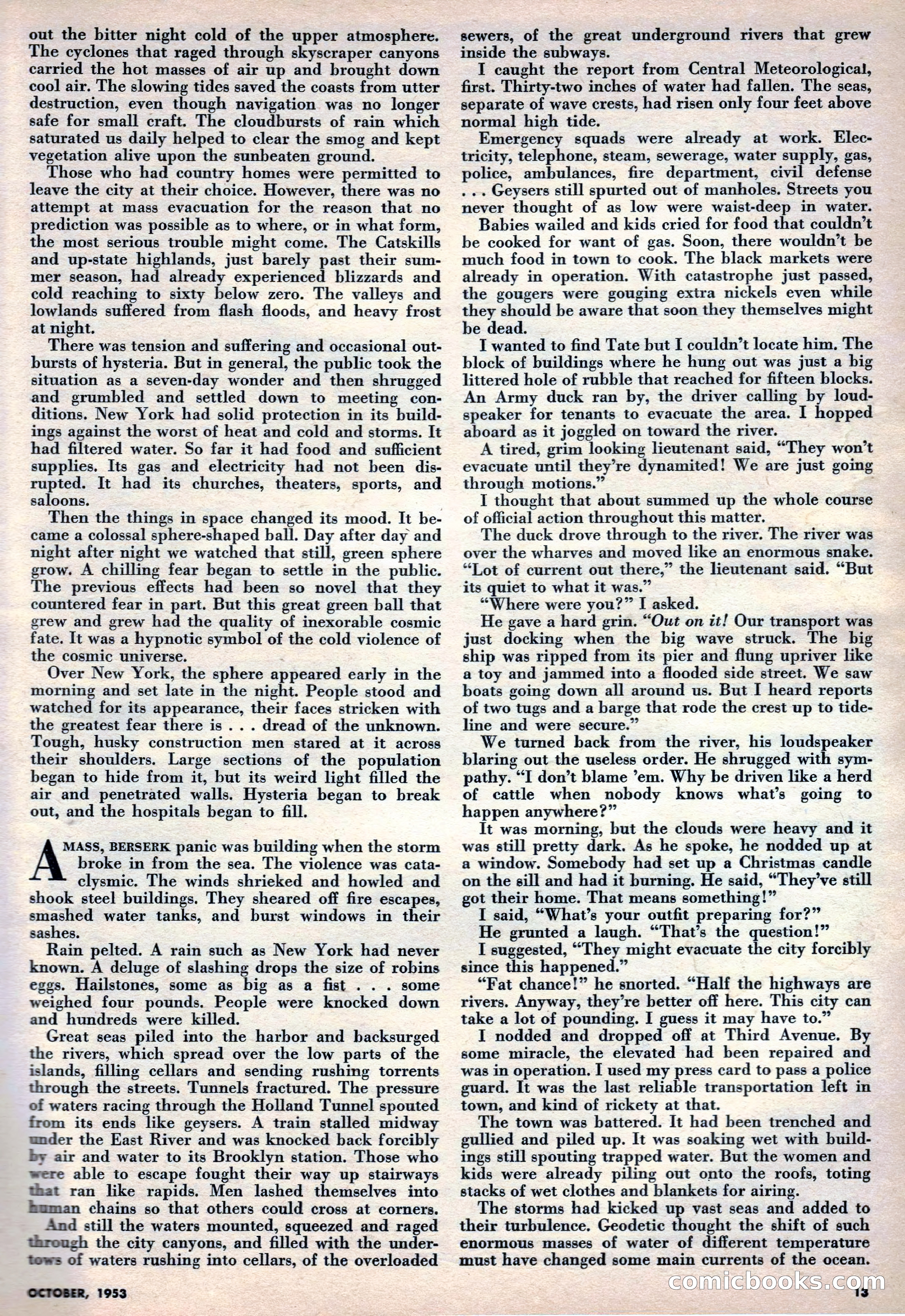 Science Fiction Plus, October 1953 — page 13 of 68