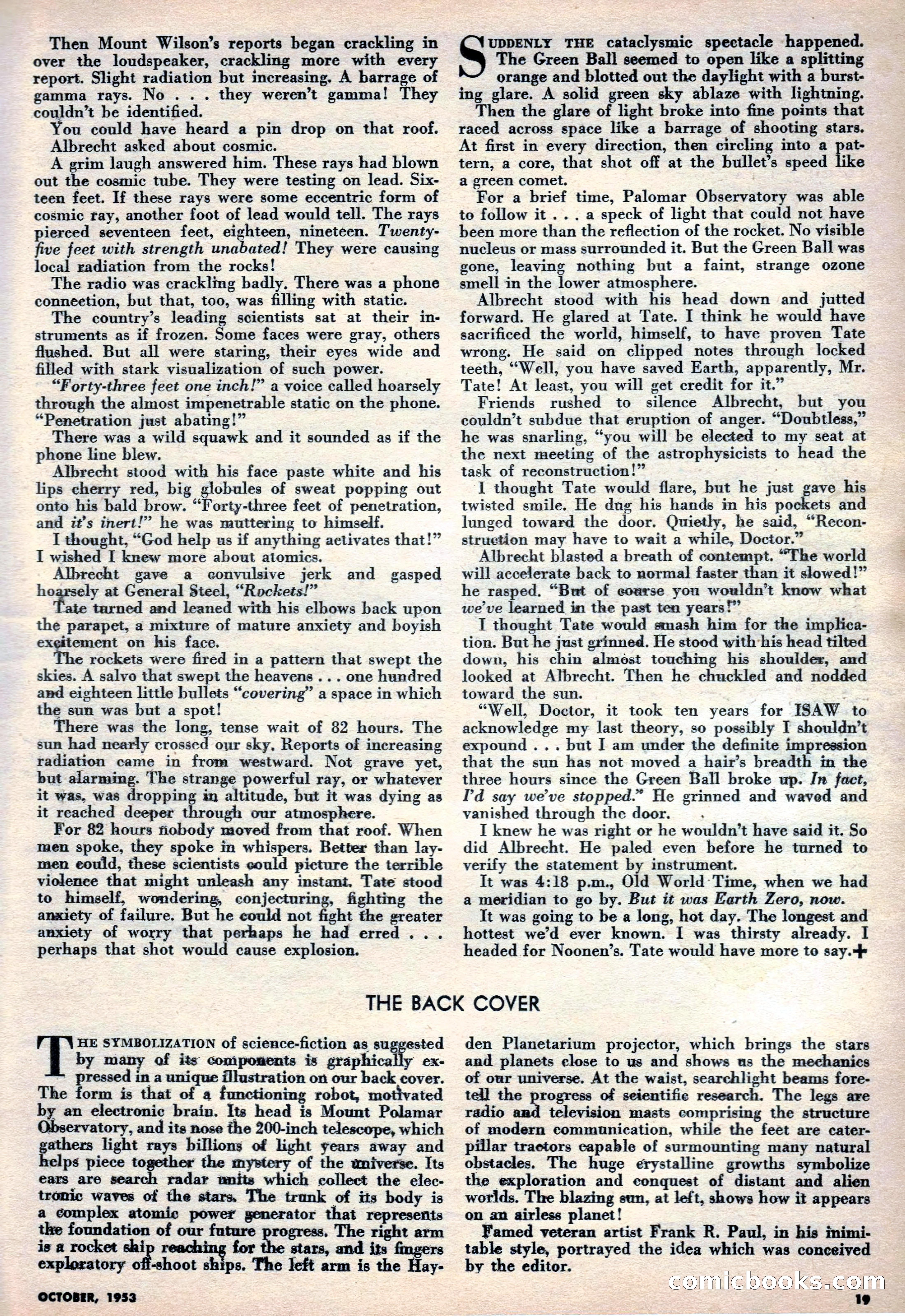 Science Fiction Plus, October 1953 — page 19 of 68