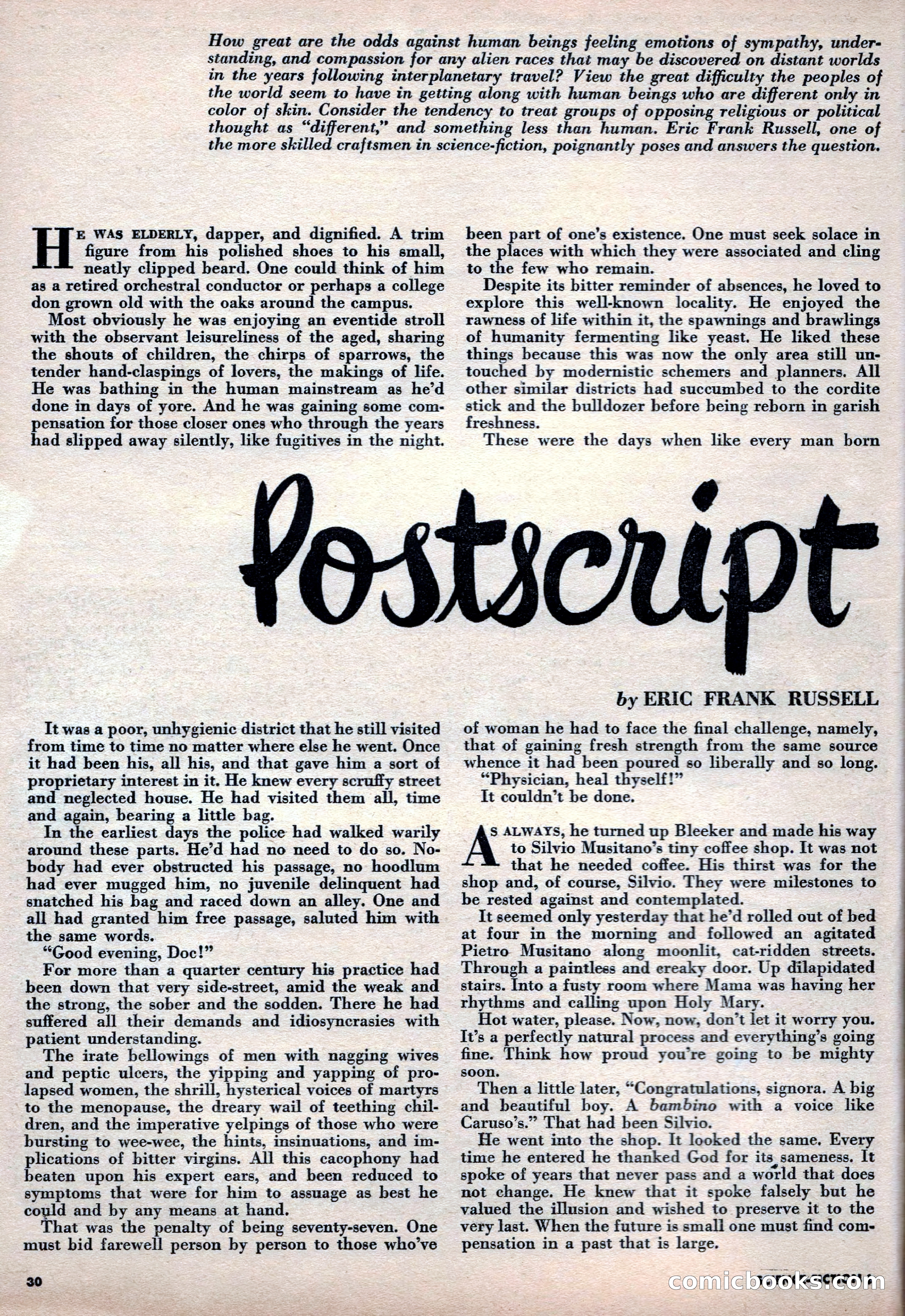 Science Fiction Plus, October 1953 — page 30 of 68