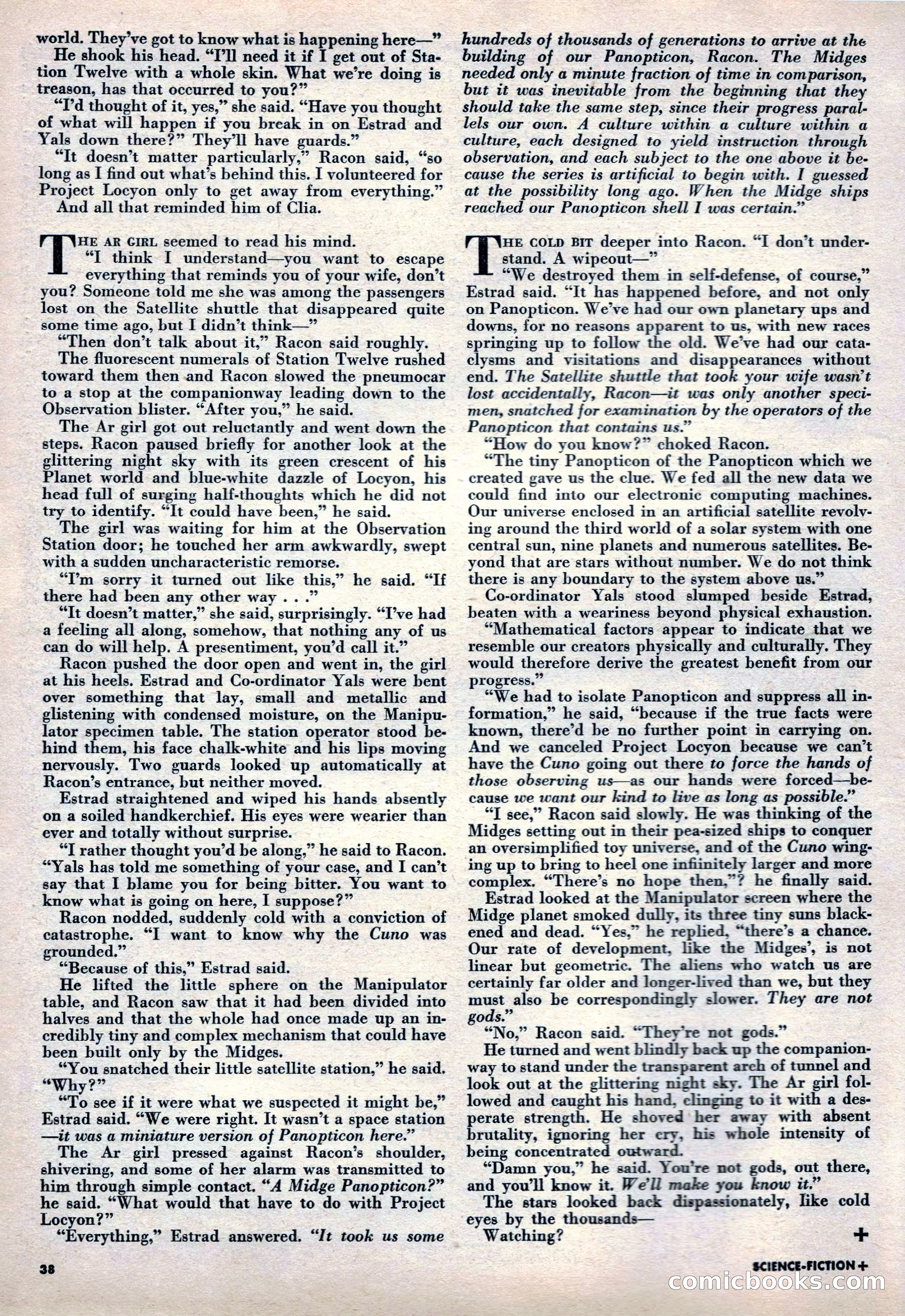 Science Fiction Plus, October 1953 — page 38 of 68