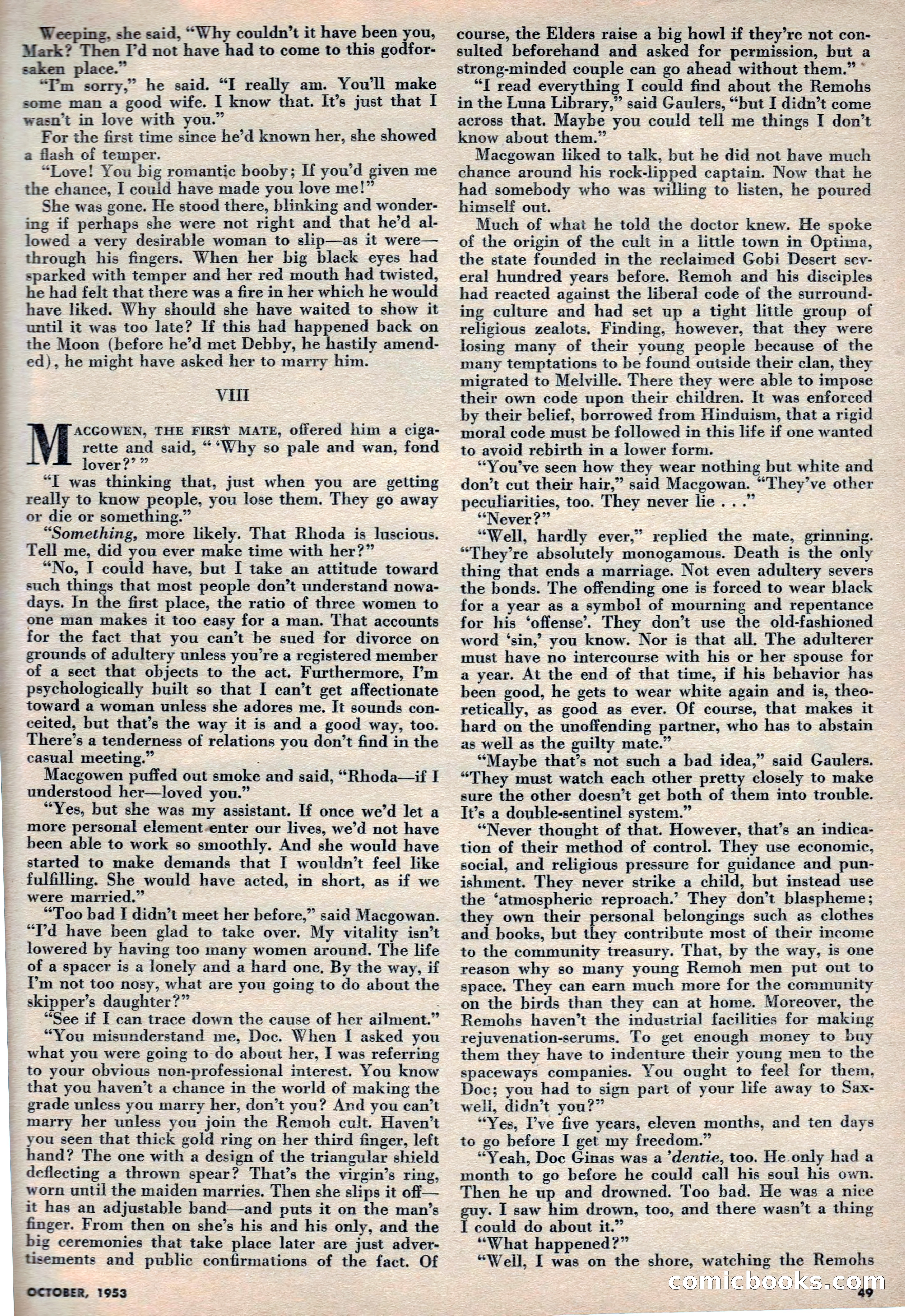 Science Fiction Plus, October 1953 — page 49 of 68
