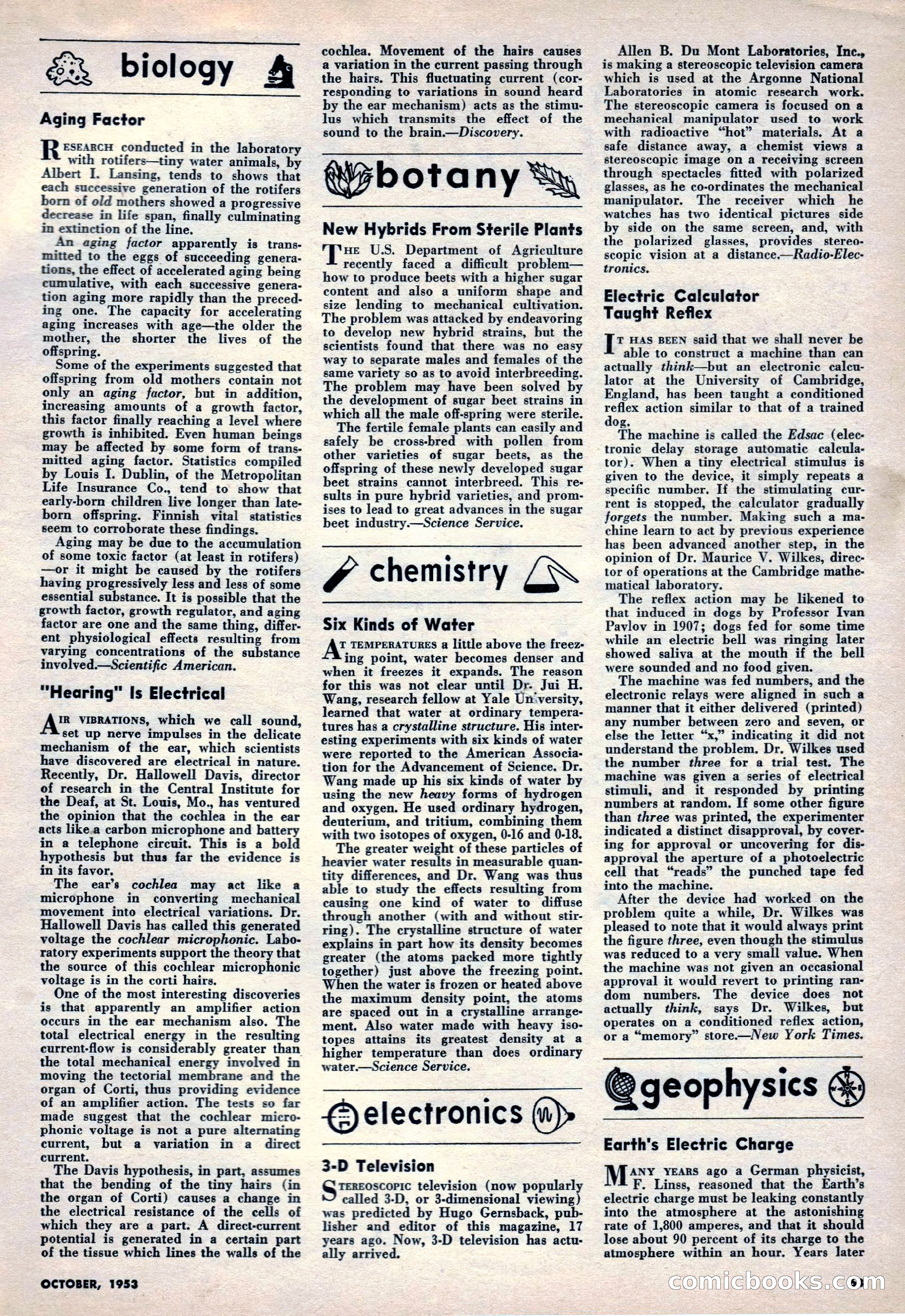 Science Fiction Plus, October 1953 — page 63 of 68