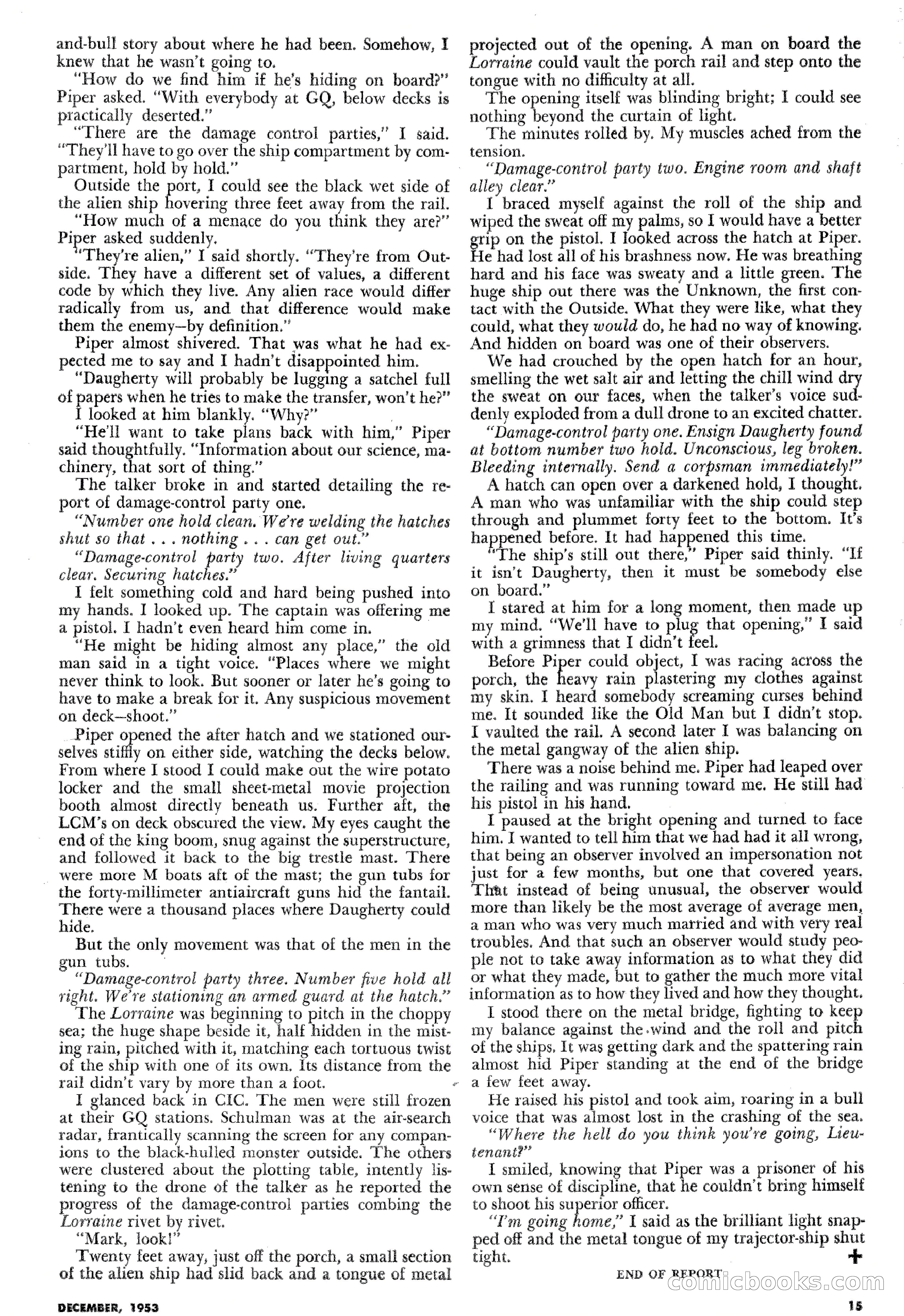 Science Fiction Plus, December 1953 — page 15 of 68