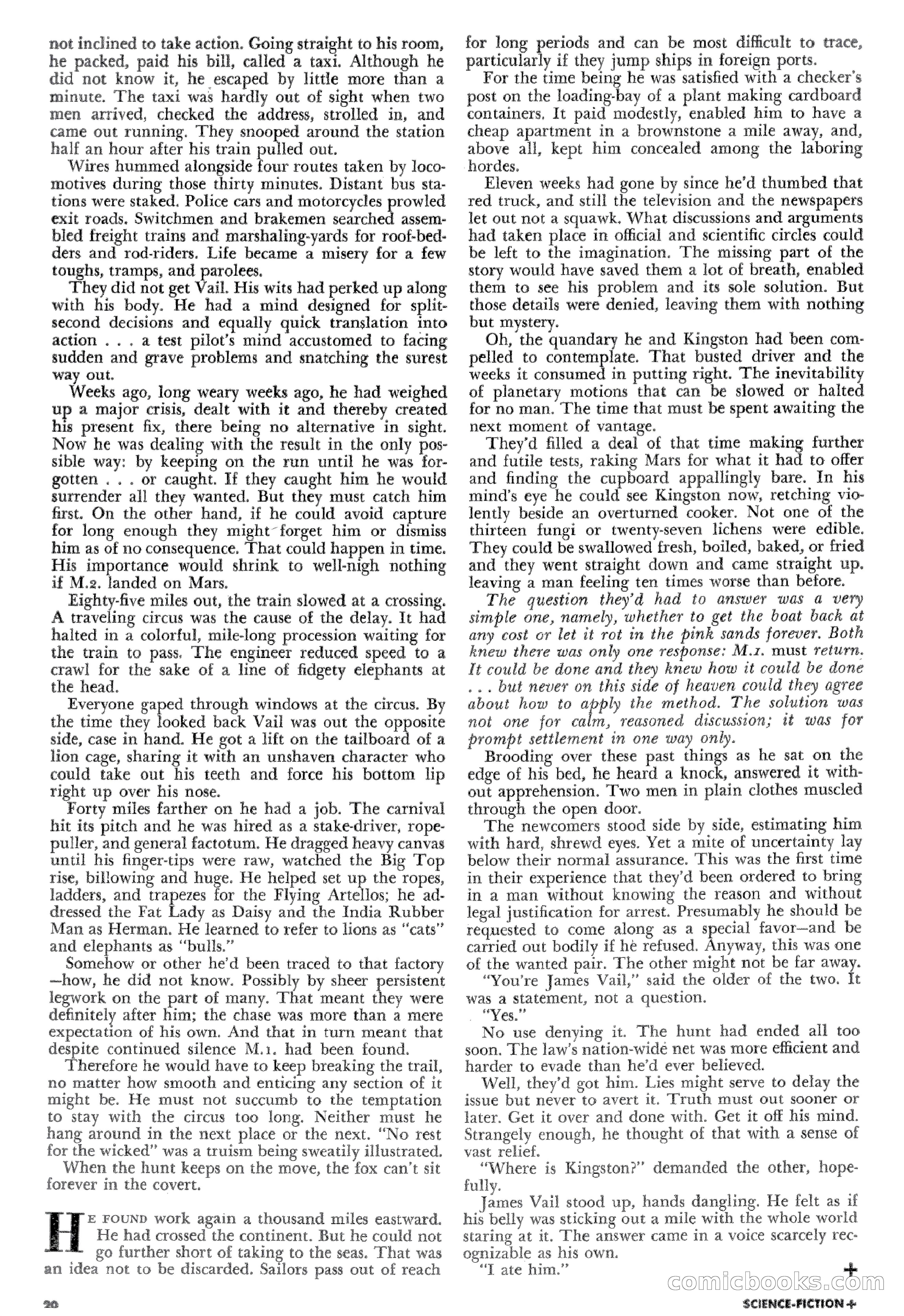 Science Fiction Plus, December 1953 — page 20 of 68