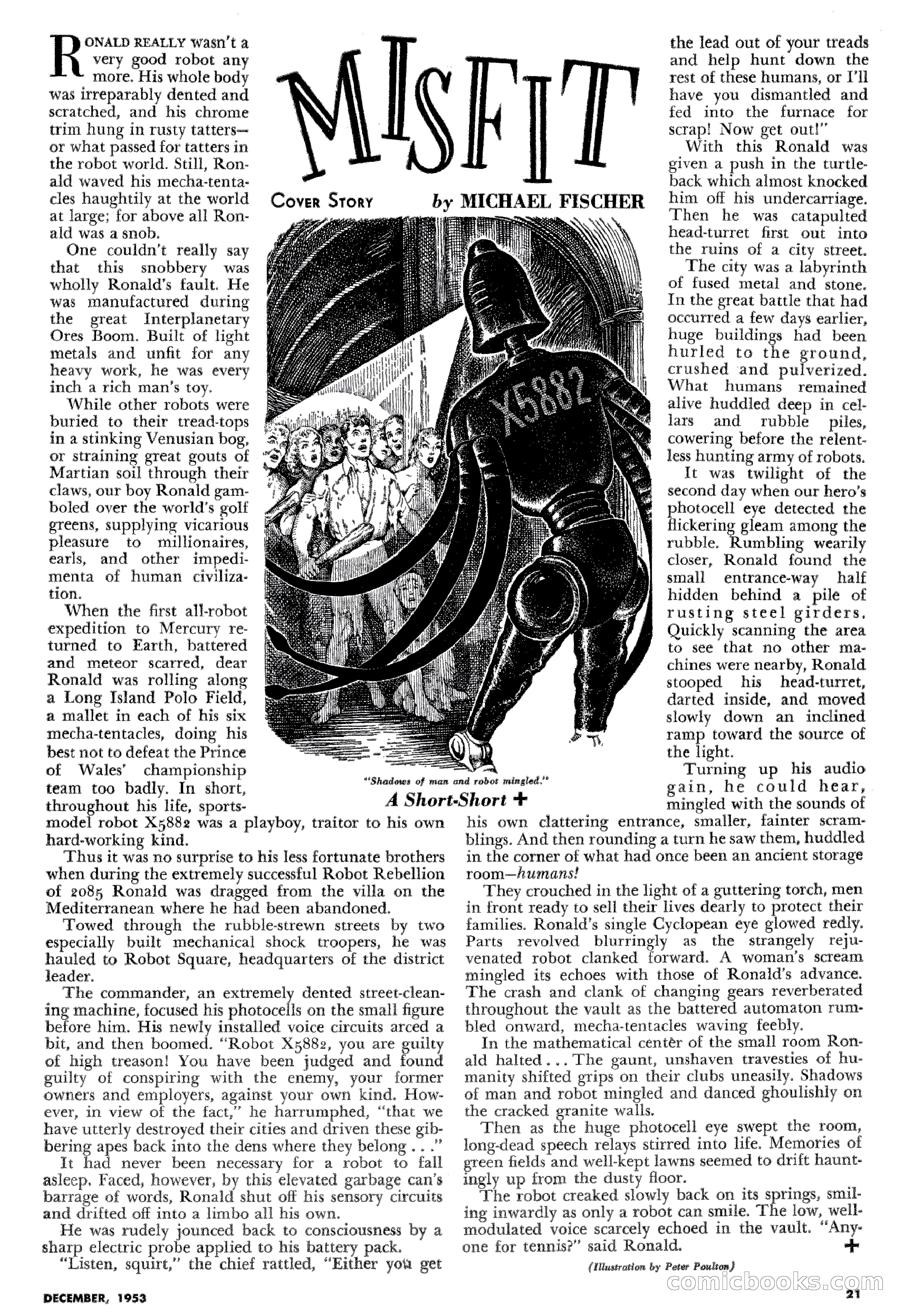Science Fiction Plus, December 1953 — page 21 of 68