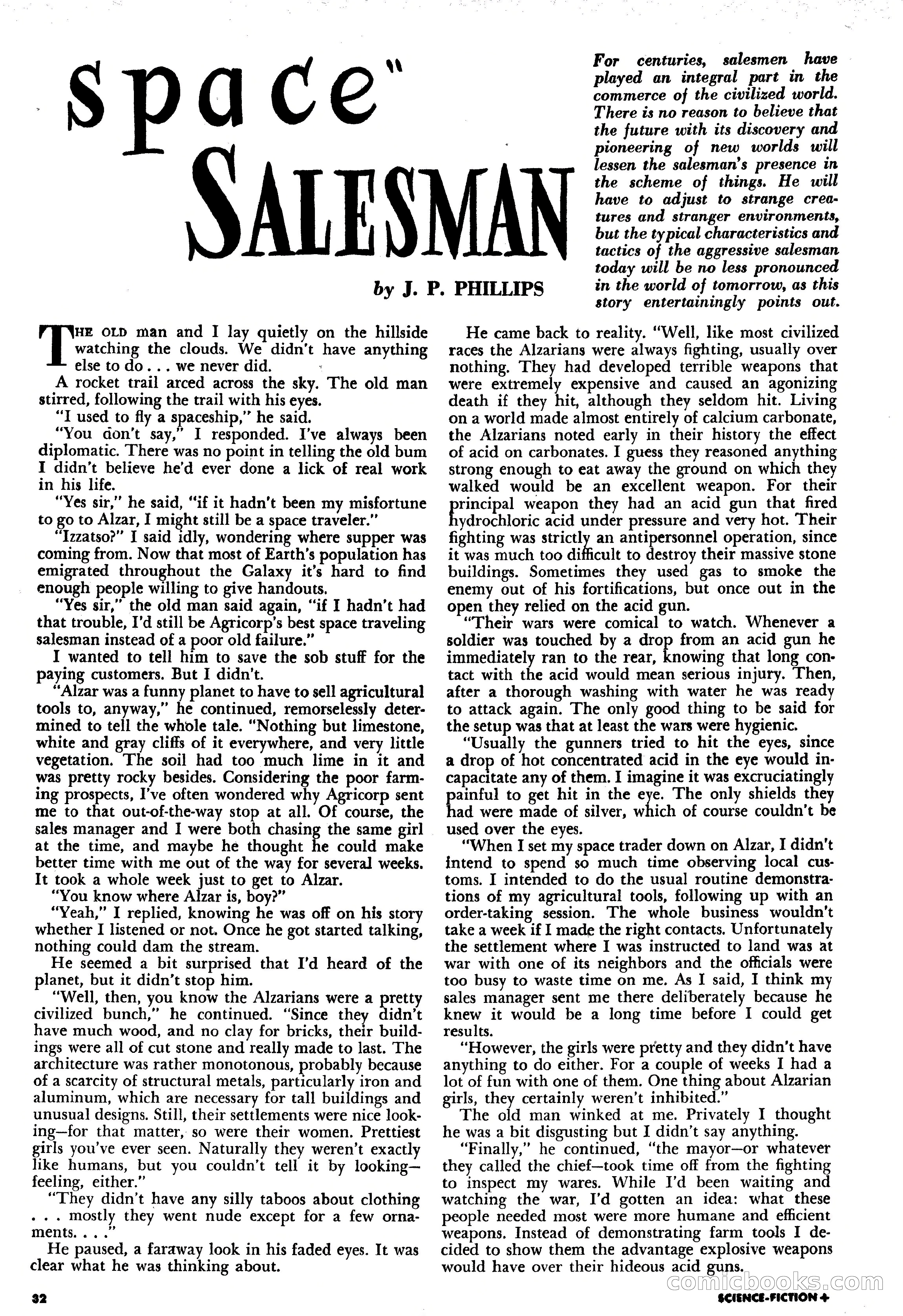 Science Fiction Plus, December 1953 — page 32 of 68